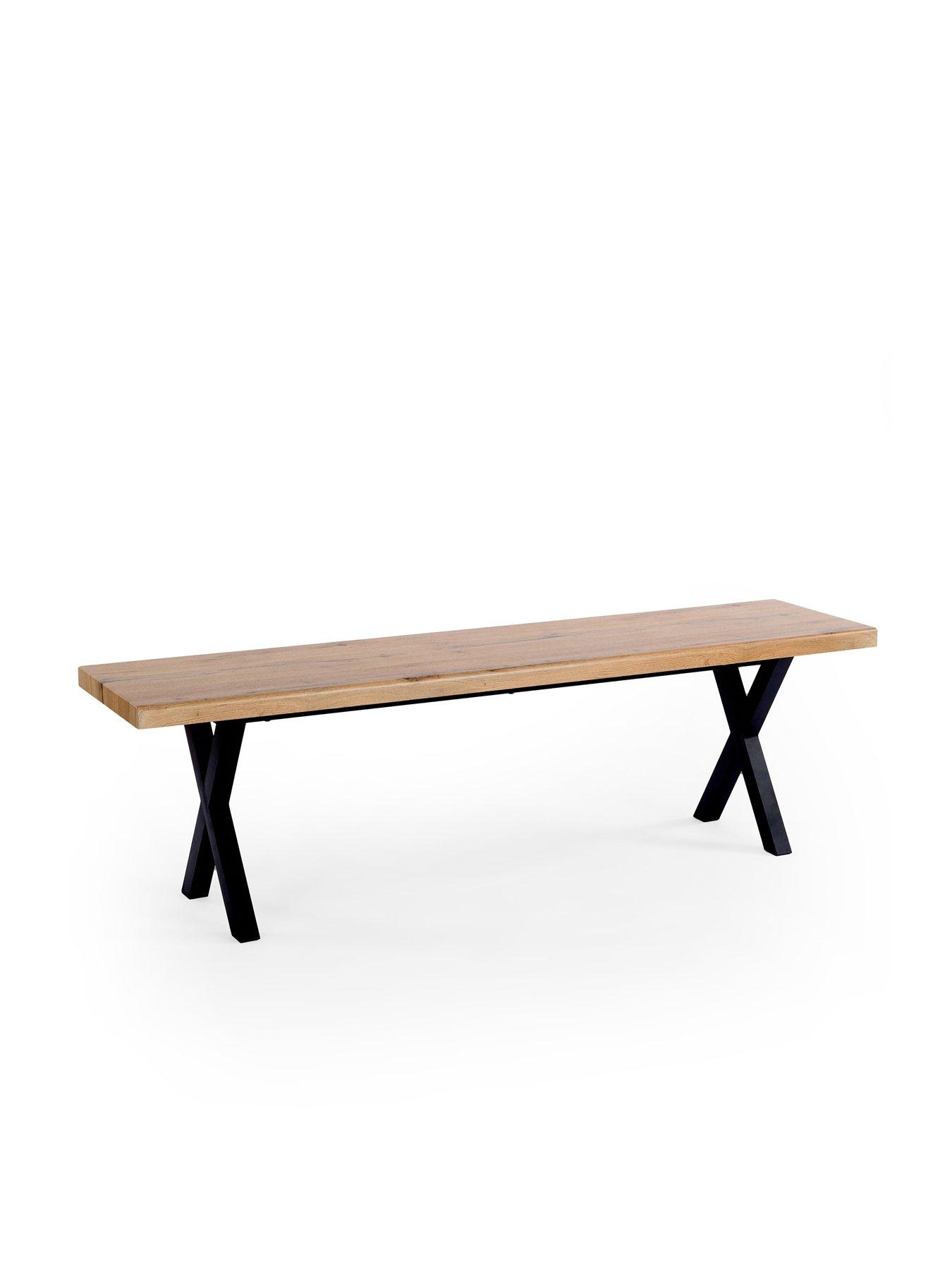 Image 4 of 6 of The Very Collection Mathers 160cm Dining Table & 2 Mathers Dining Bench