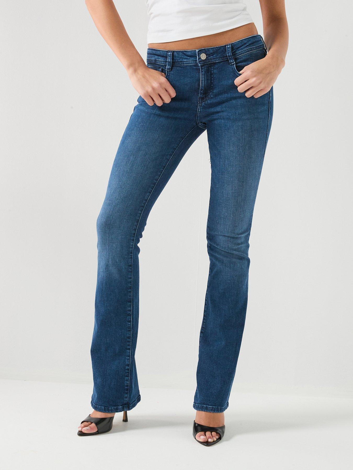 Diesel 1969 D-Ebbey Low Waisted Slim Bootcut Jeans - Dark Blue