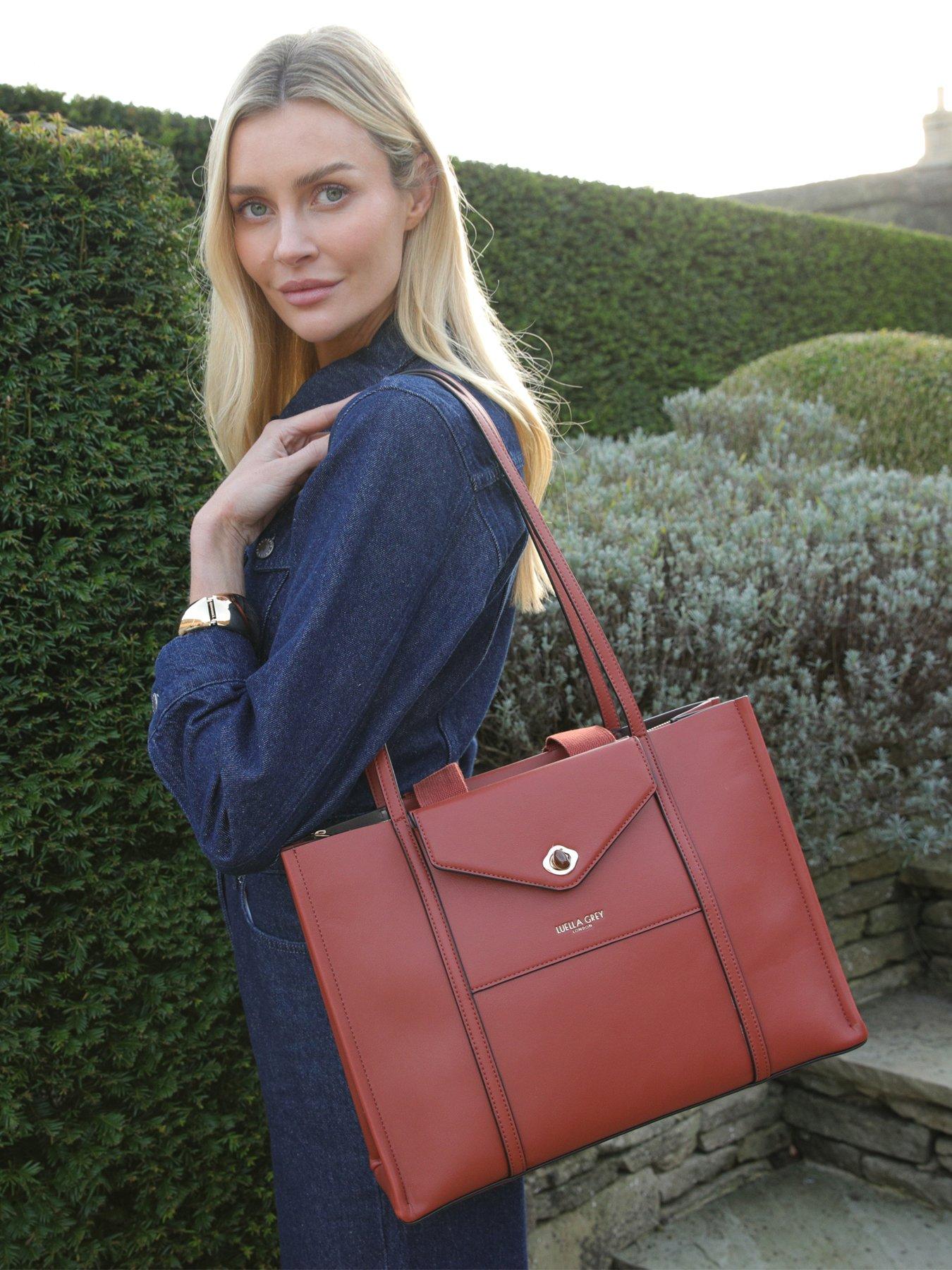 Luella Grey Giselle Paprika Laptop Tote - Orange