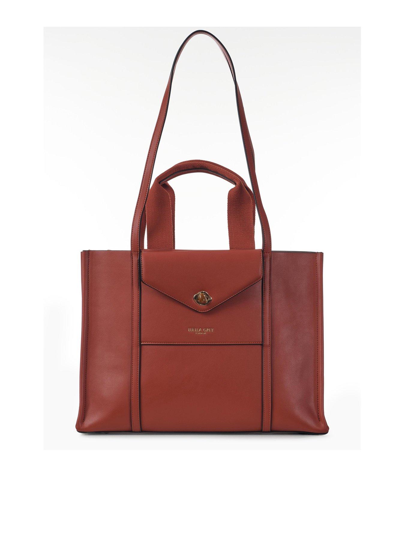 Luella Grey Giselle Paprika Laptop Tote - Orange