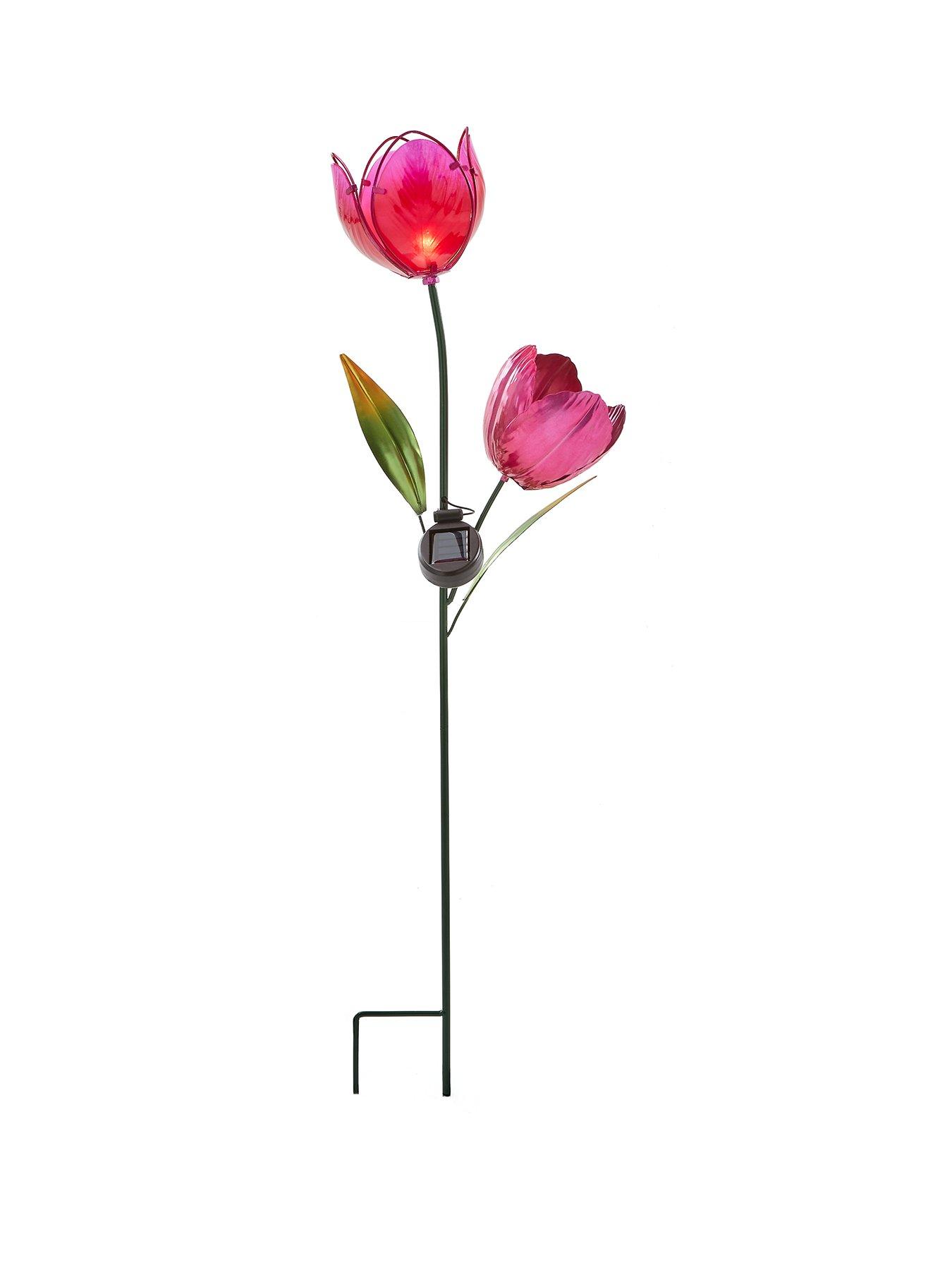  image of heaven-sends-purple-tulip-solar-stake