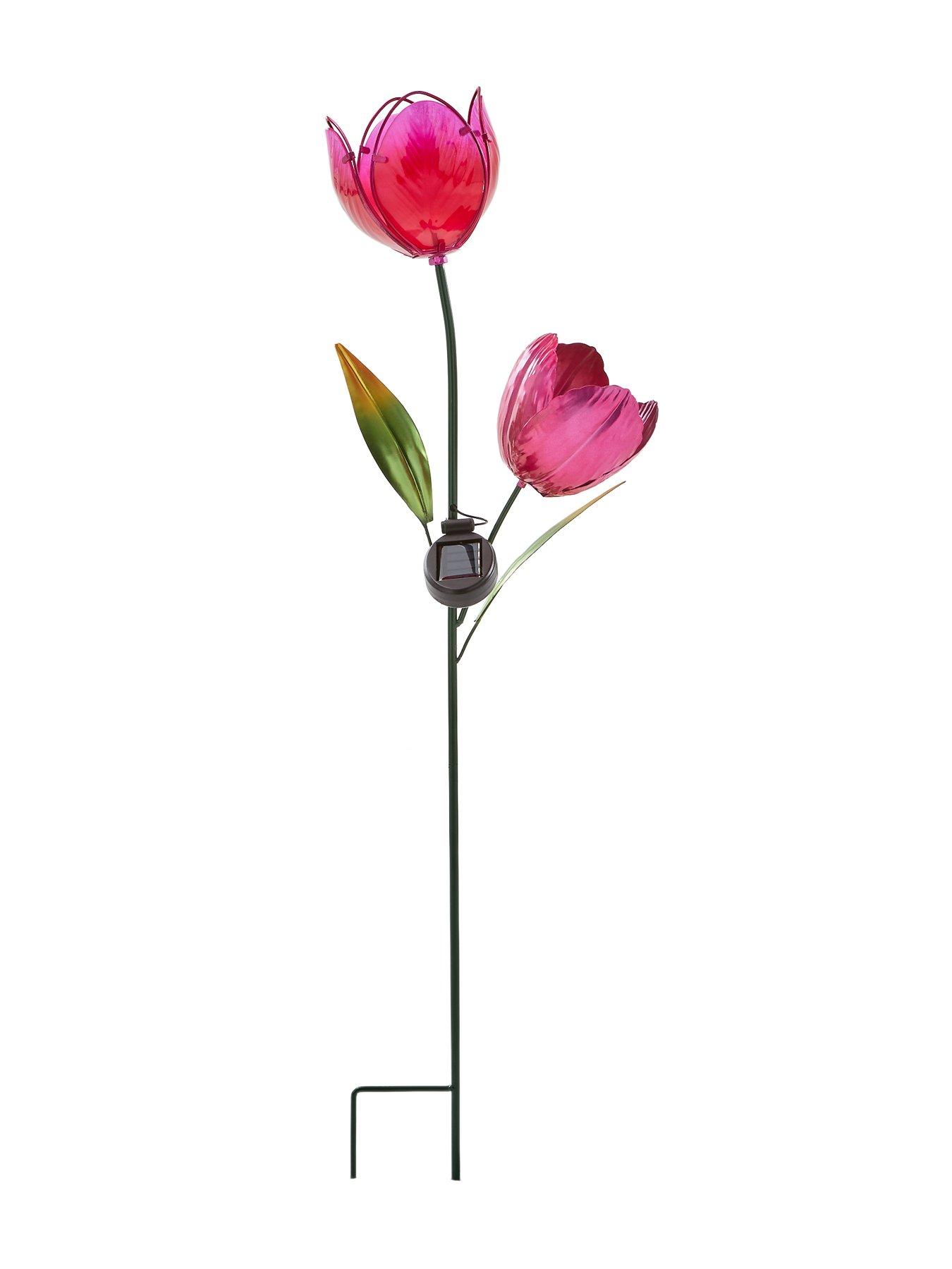  image of heaven-sends-purple-tulip-solar-stake