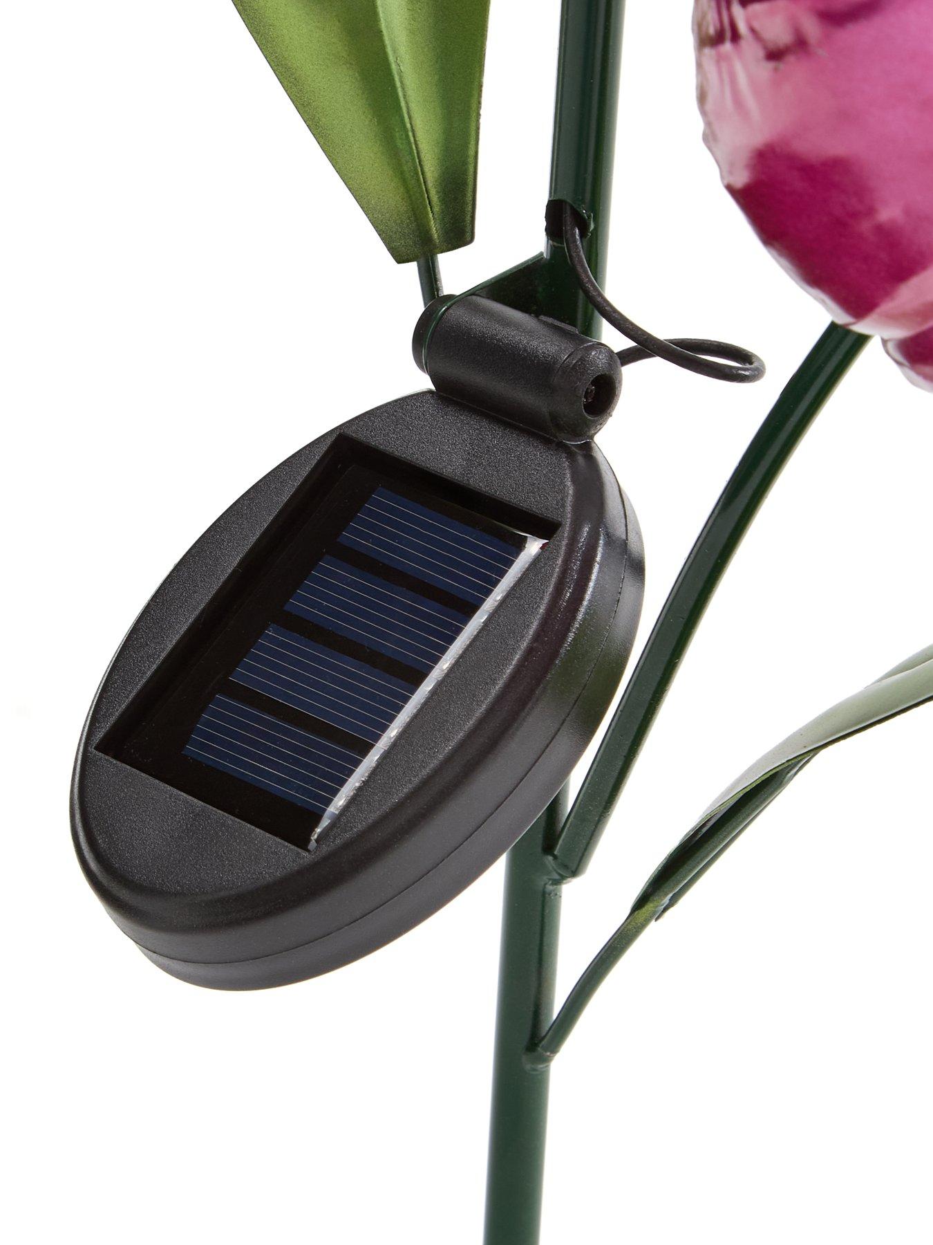  image of heaven-sends-purple-tulip-solar-stake