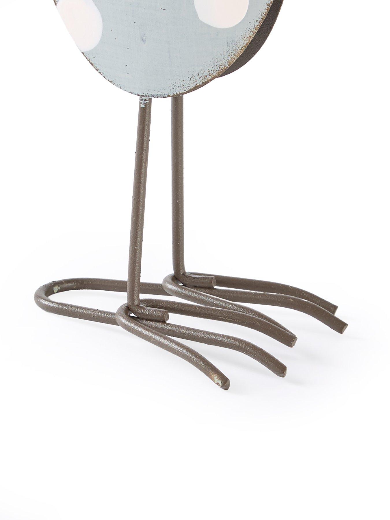 Image 5 of 7 of Heaven Sends Pink And Grey Metal Chicken Set of&nbsp;2