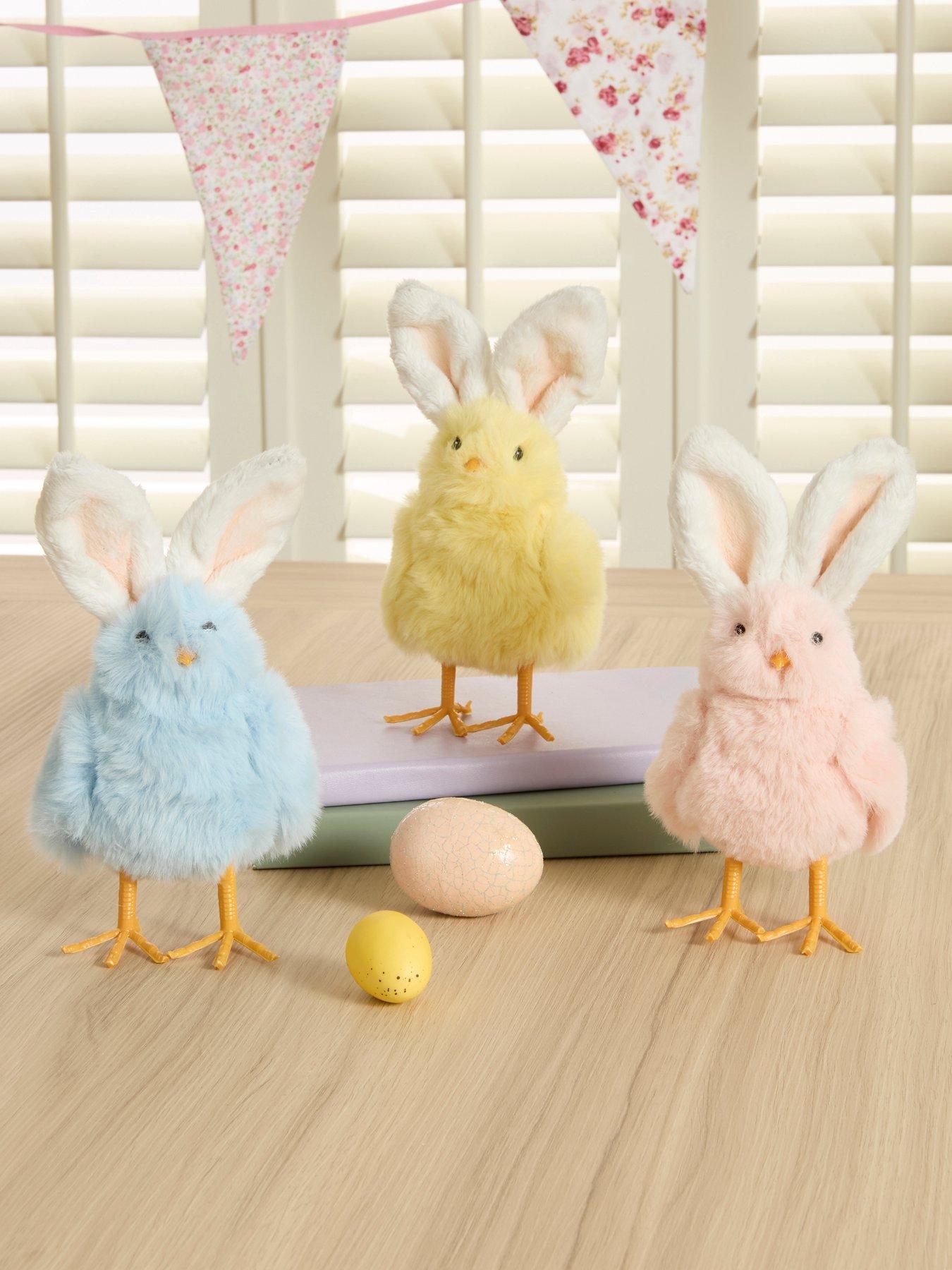 Heaven Sends Pink Yellow Blue Fluffy Chicks With Ears