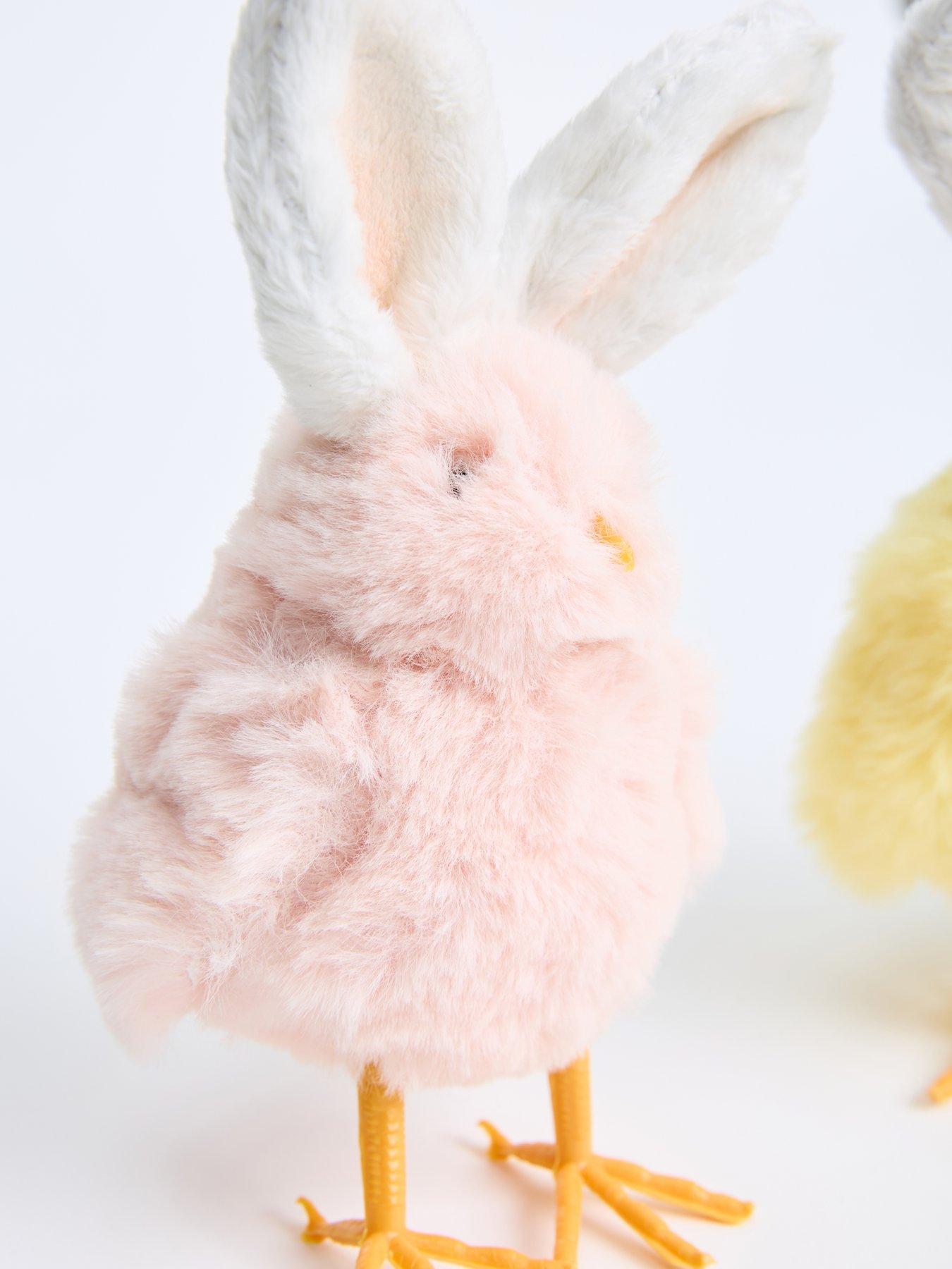 Image 4 of 6 of Heaven Sends Pink Yellow Blue Fluffy Chicks With Ears