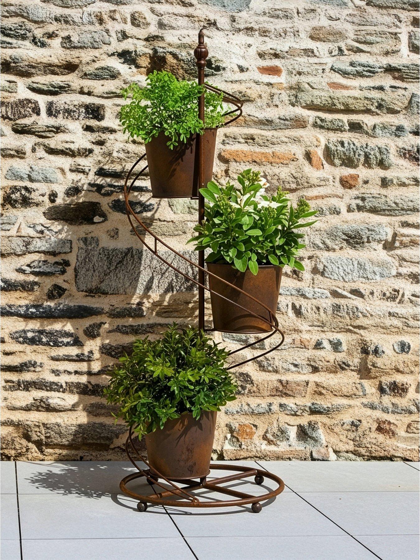  image of heaven-sends-rustic-3-tier-planter