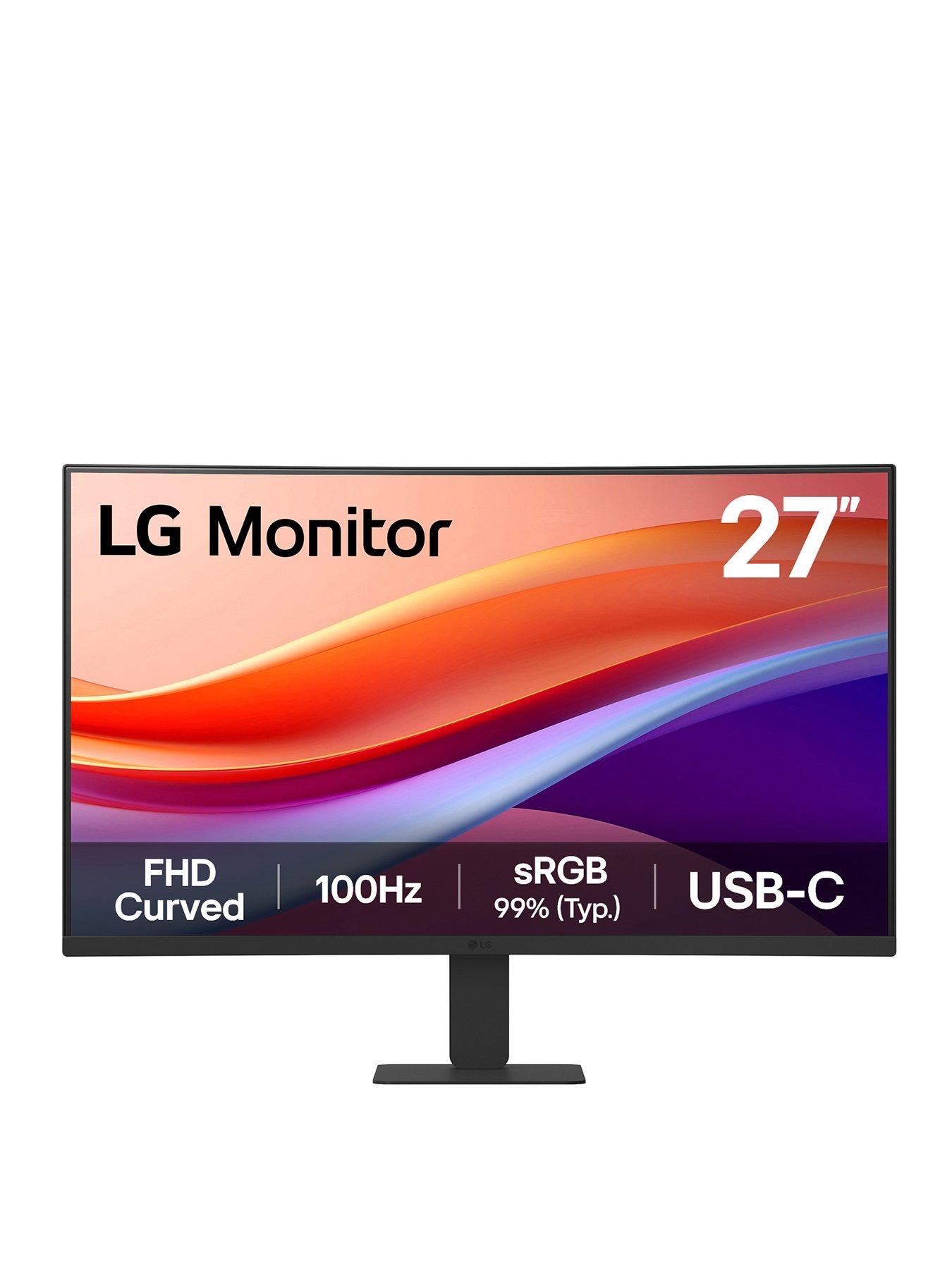Image 1 of 7 of LG 27in VA Full HD Curved 100Hz Monitor with USB-C Port