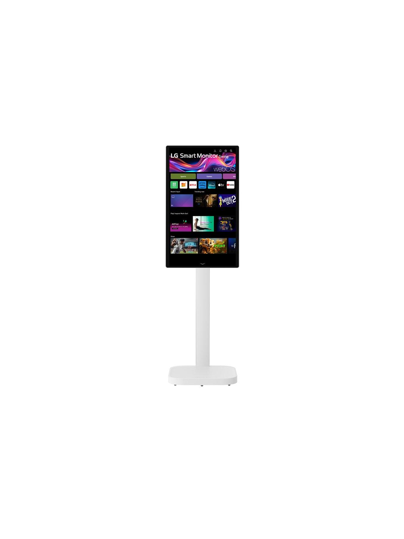  image of lg-32-lg-smart-monitor-swing-4k-ips-touch-display-adjustable-stand-with-wheels-webos-white