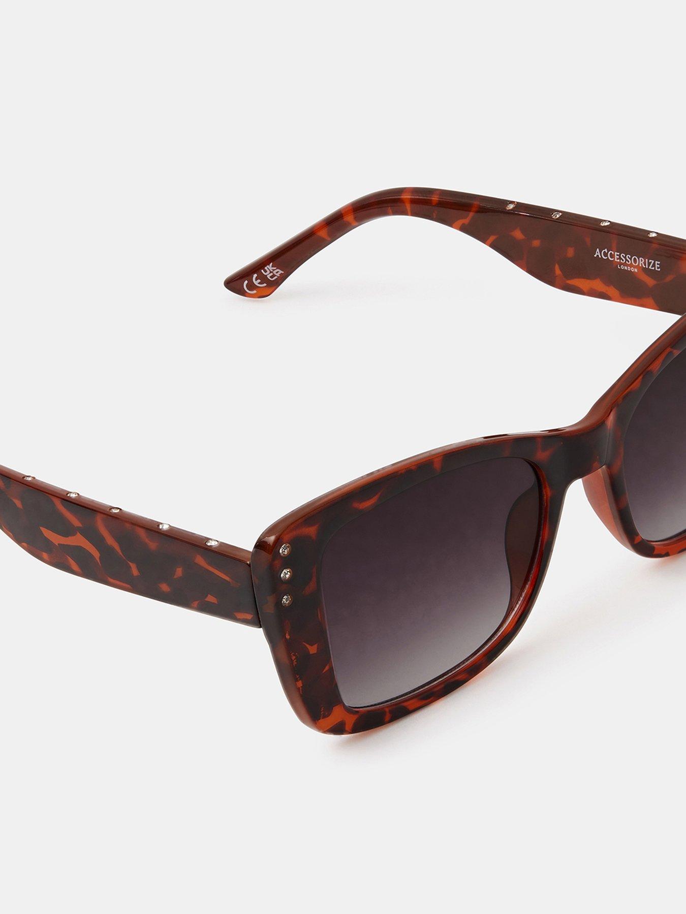  image of accessorize-tort-cat-eye-sunglasses