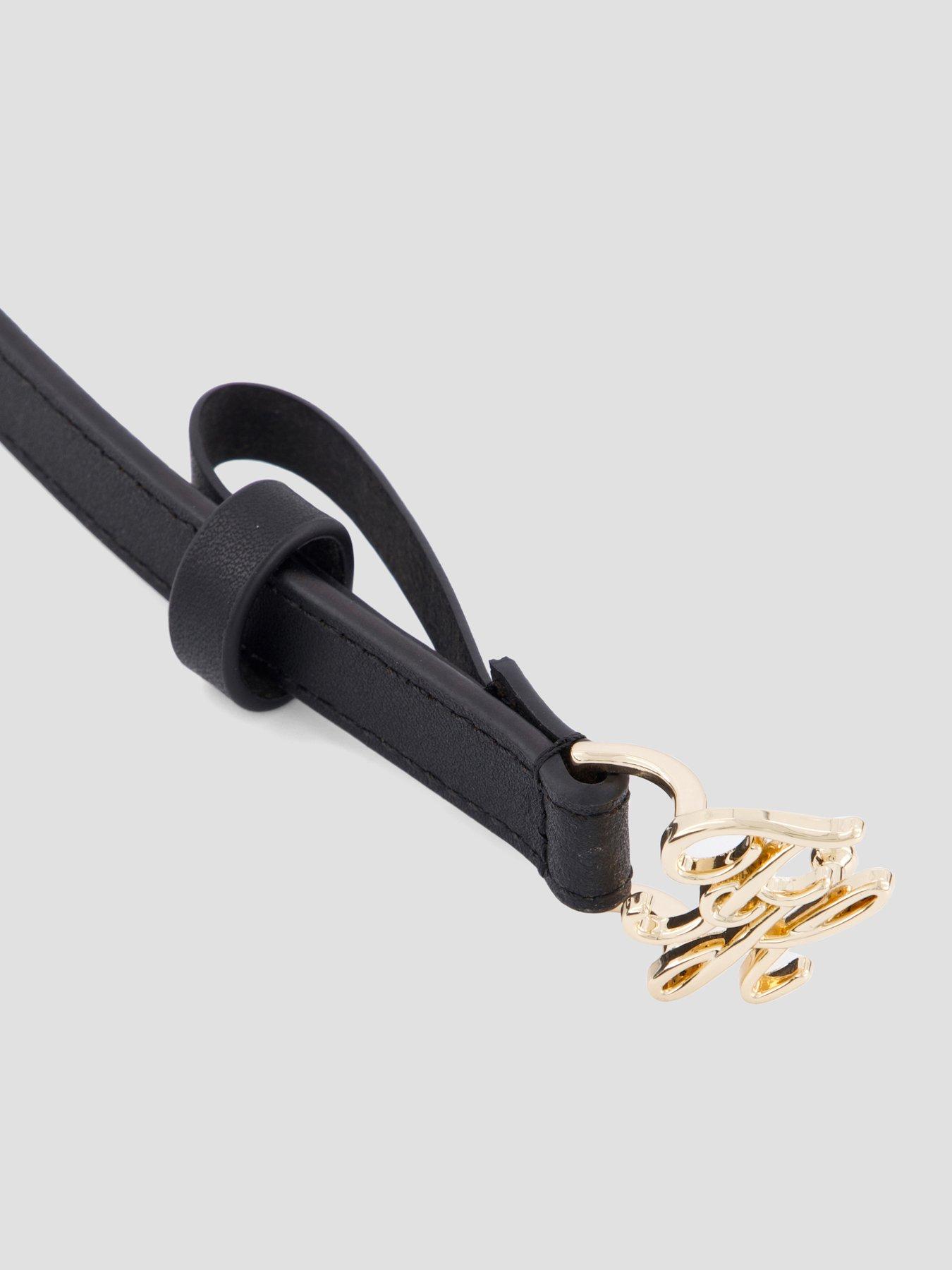 back image of tommy-hilfiger-script-belt-black
