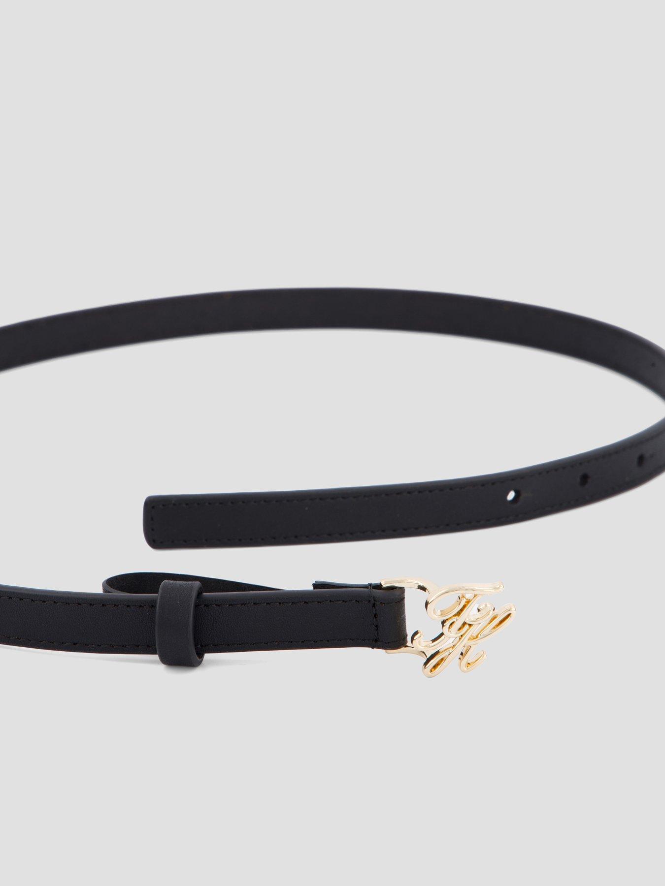 image of tommy-hilfiger-script-belt-black