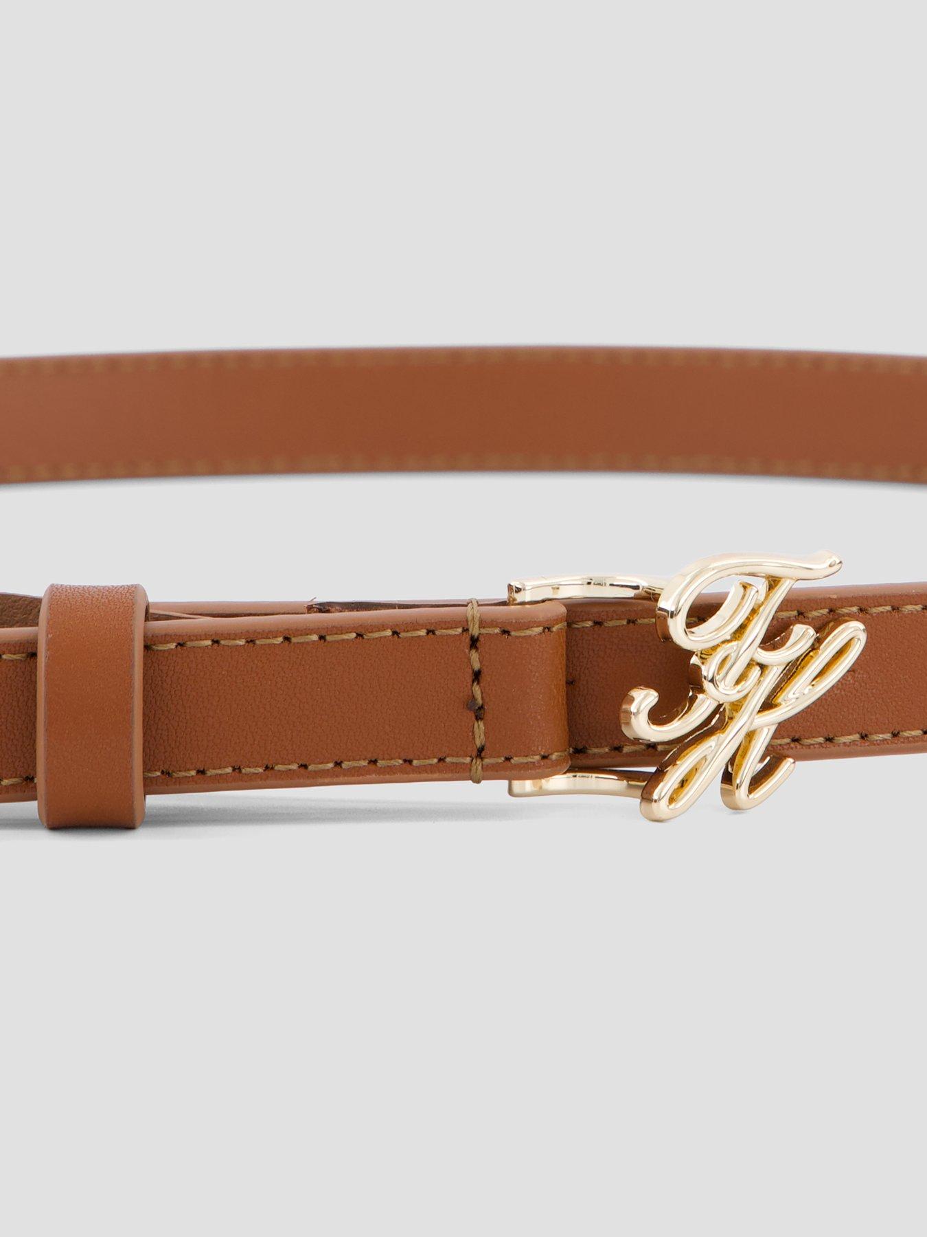 back image of tommy-hilfiger-script-belt-brown