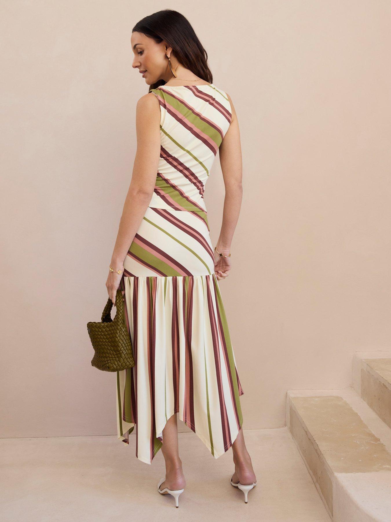 Image 2 of 5 of Michelle Keegan Stripe Tank Top - Multi