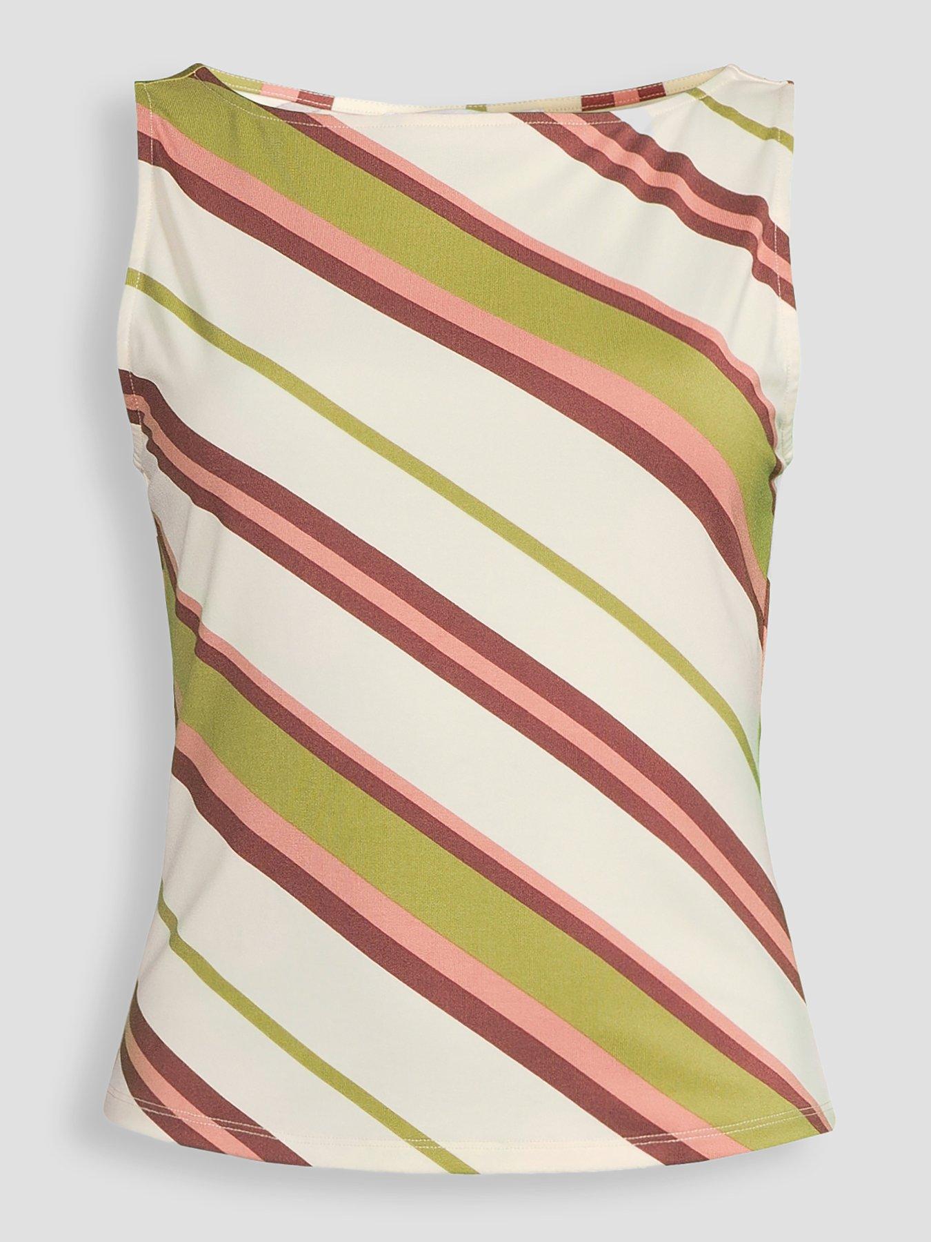 Image 5 of 5 of Michelle Keegan Stripe Tank Top - Multi