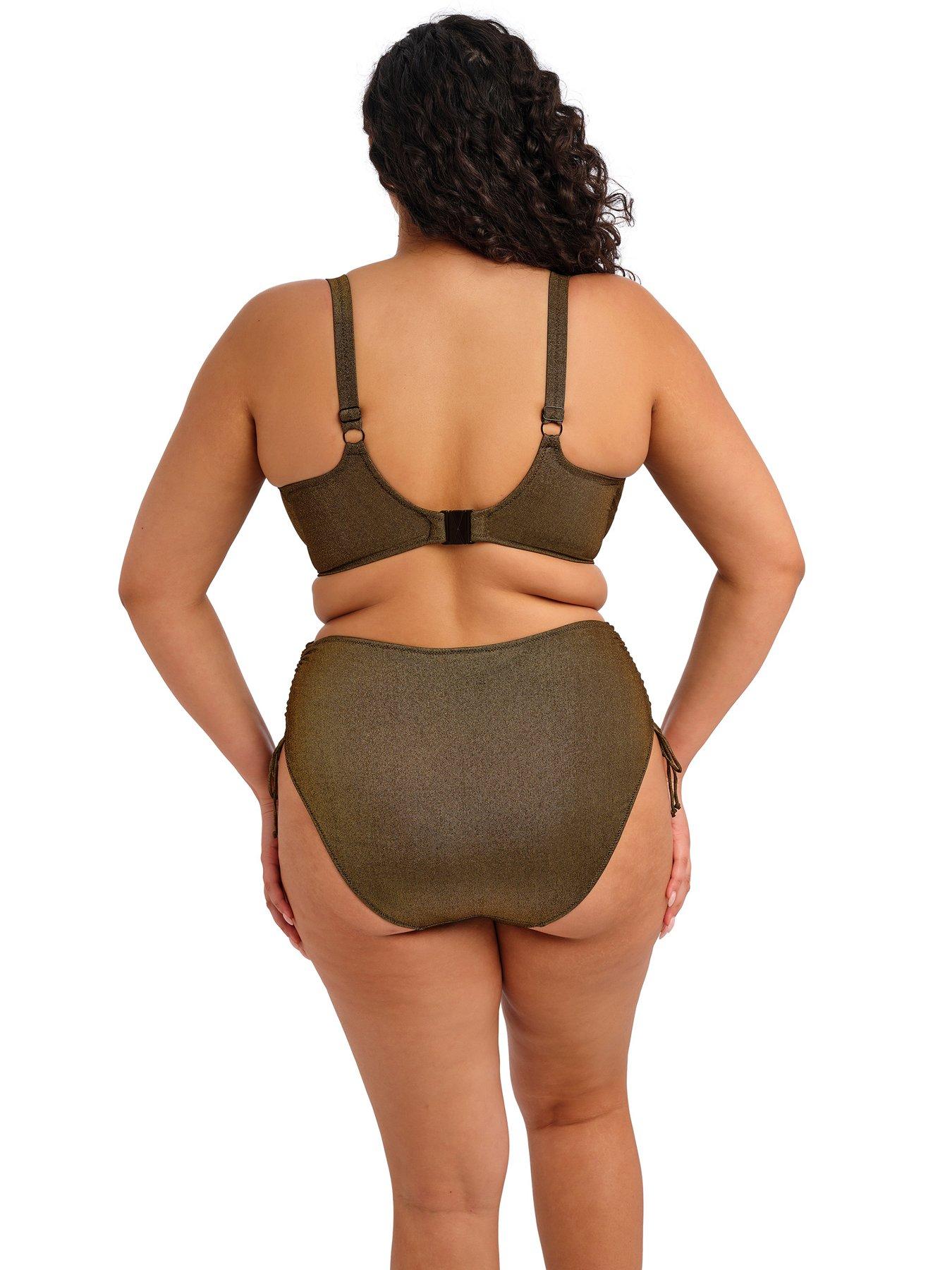 Image 2 of 3 of Elomi Sunset Shimmer Adjustable Bikini Brief - Gold Rush