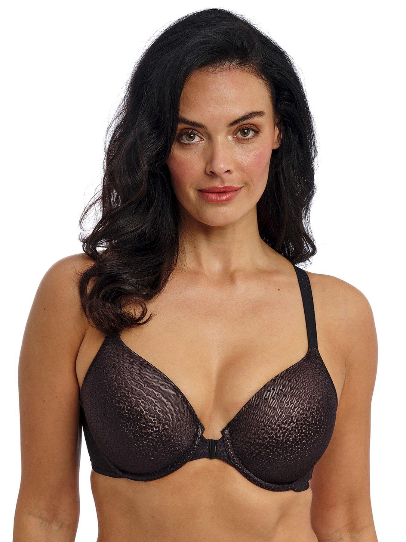 Image 1 of 2 of Wacoal Back Appeal Underwire Front Fastener Bra - Black