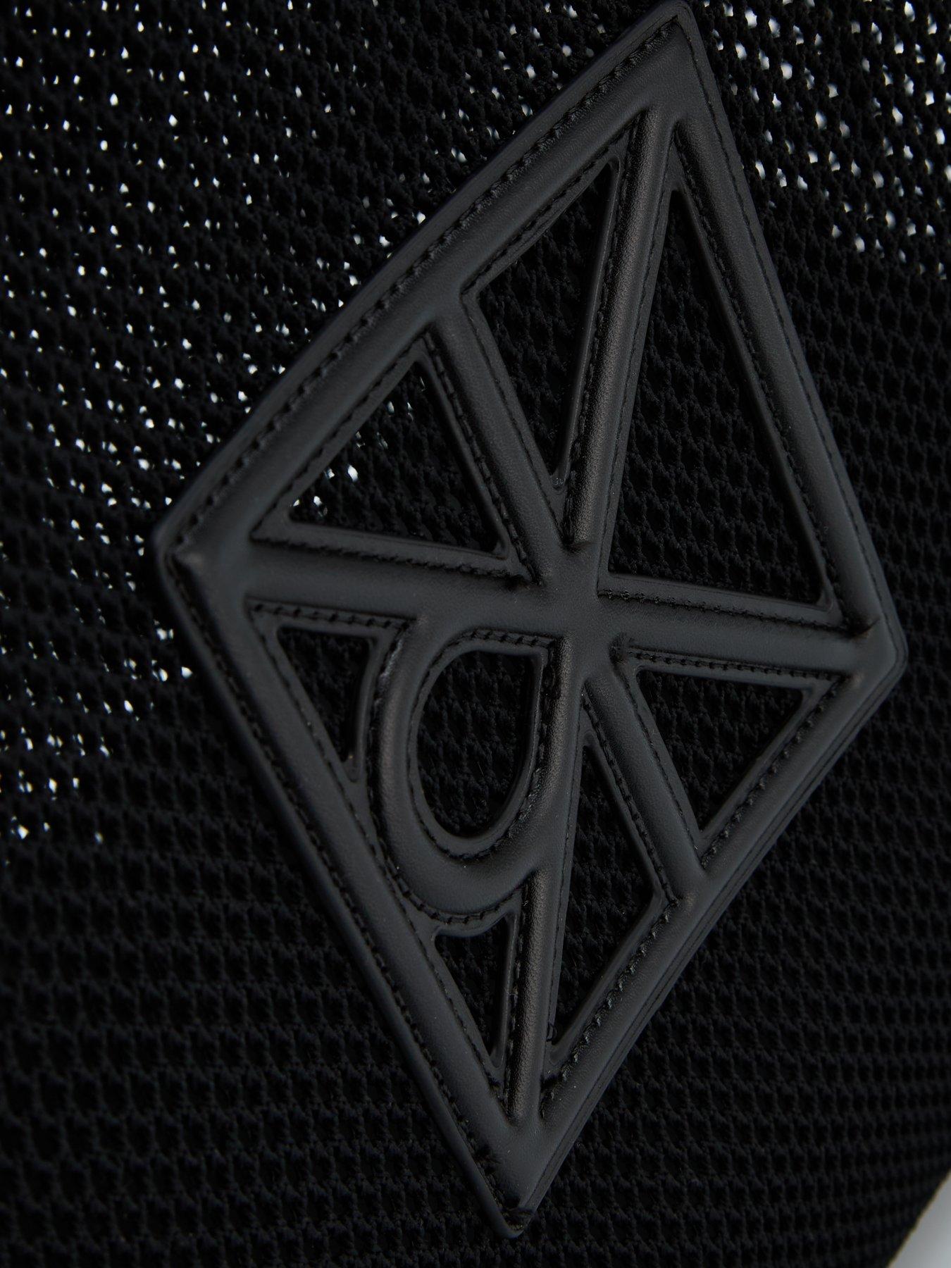 Image 3 of 5 of Calvin Klein Emblem Mesh XL Tote - Black