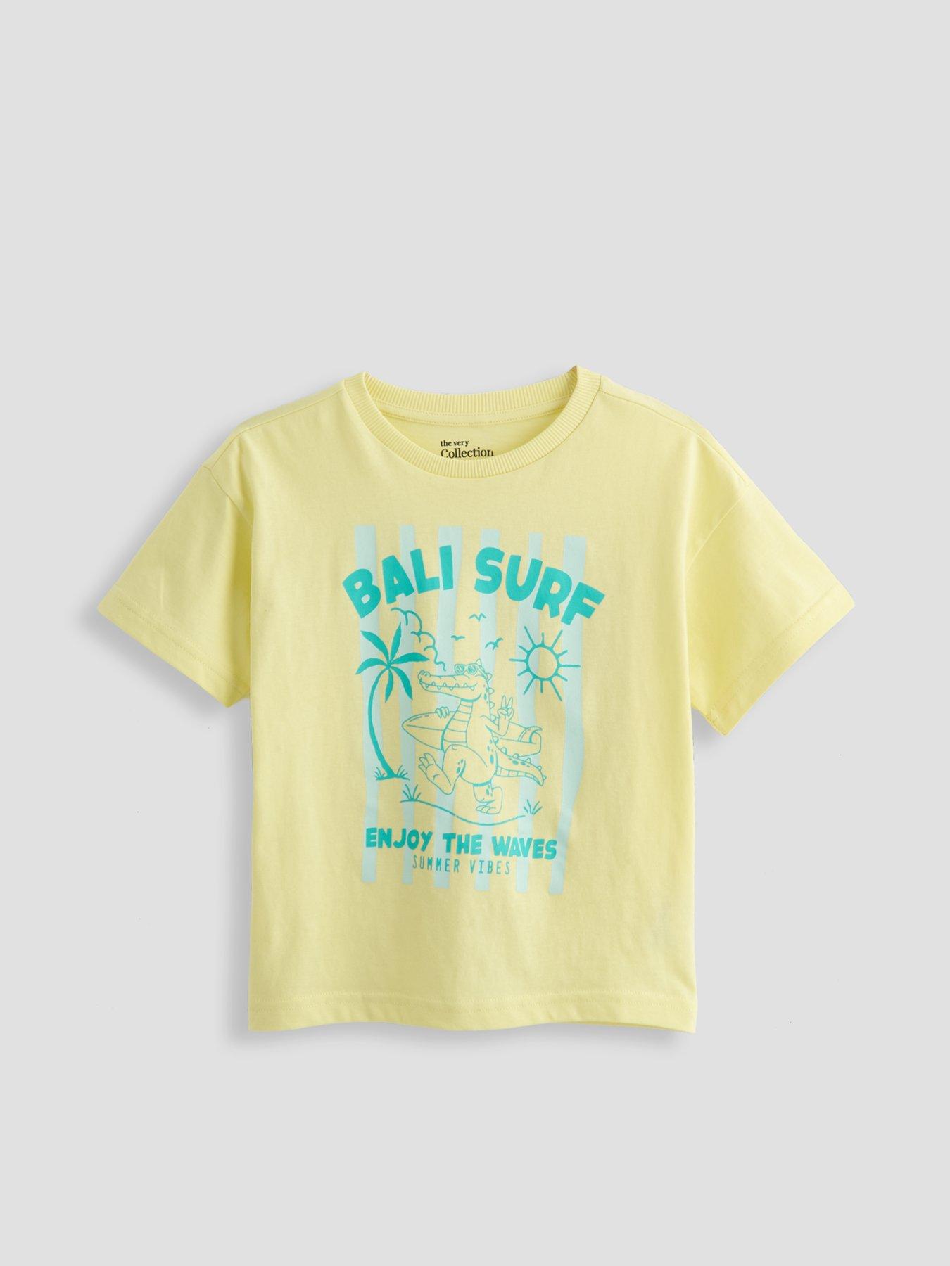 Image 5 of 6 of The Very Collection Boys 4 Pack Chasing Waves Short Sleeve T-Shirts - Multi