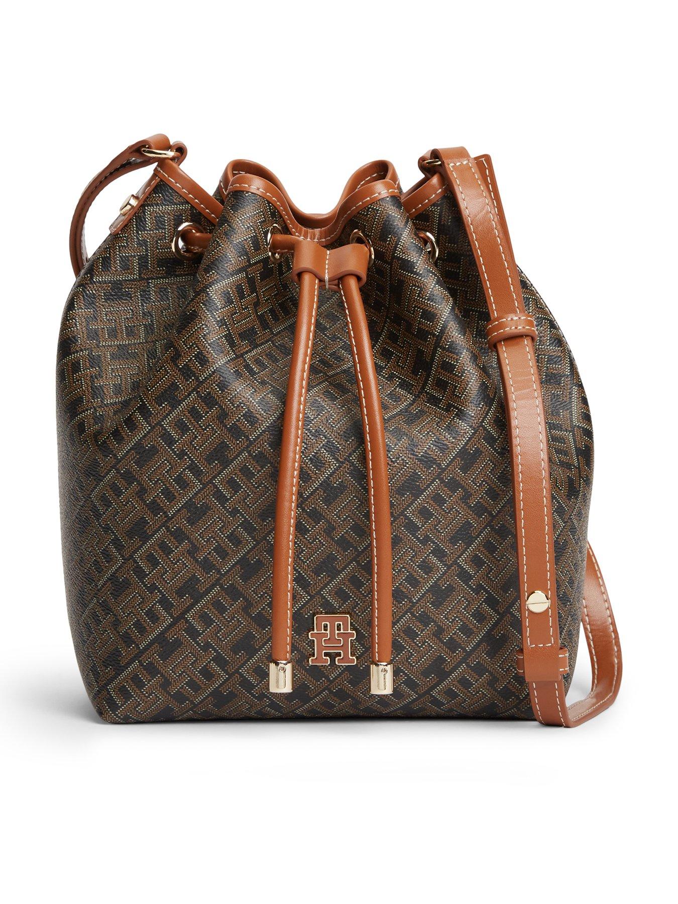 Image 1 of 5 of Tommy Hilfiger Monoplay Bucket Bag - Black Mix