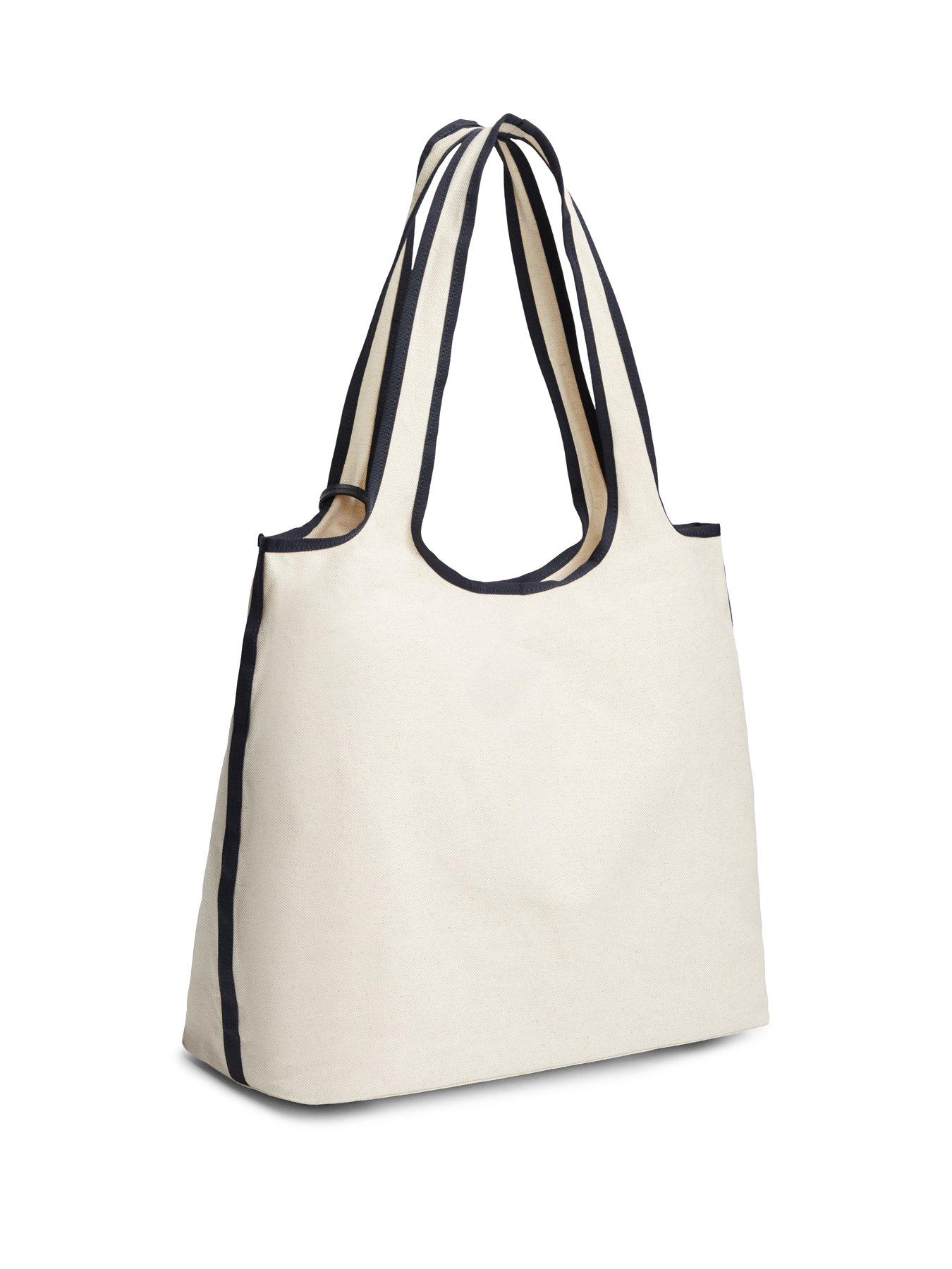  image of tommy-hilfiger-summer-tote-canvas-bag-white