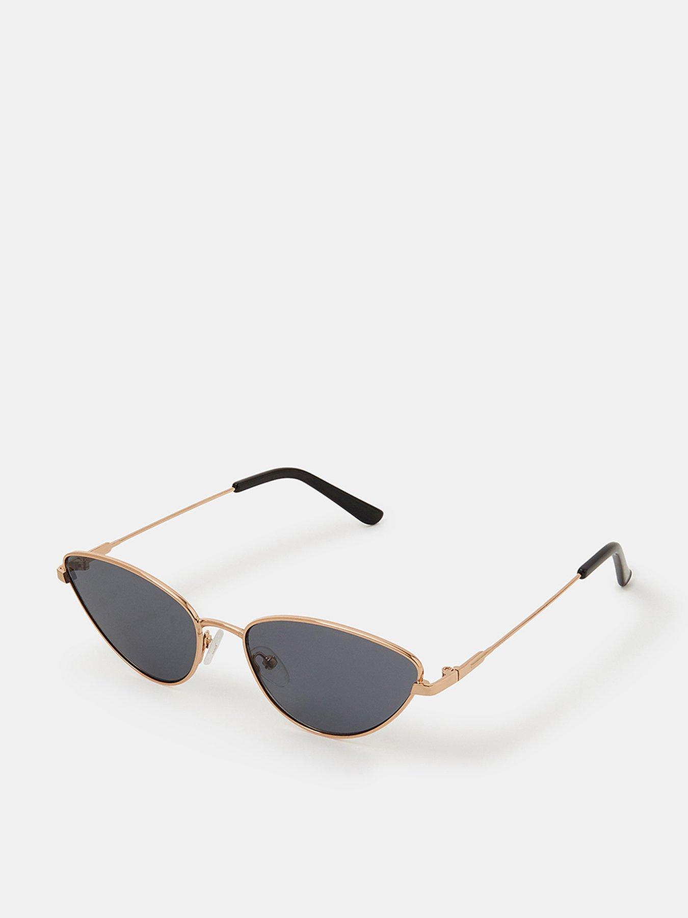  image of accessorize-metal-cat-eye-sunglasses