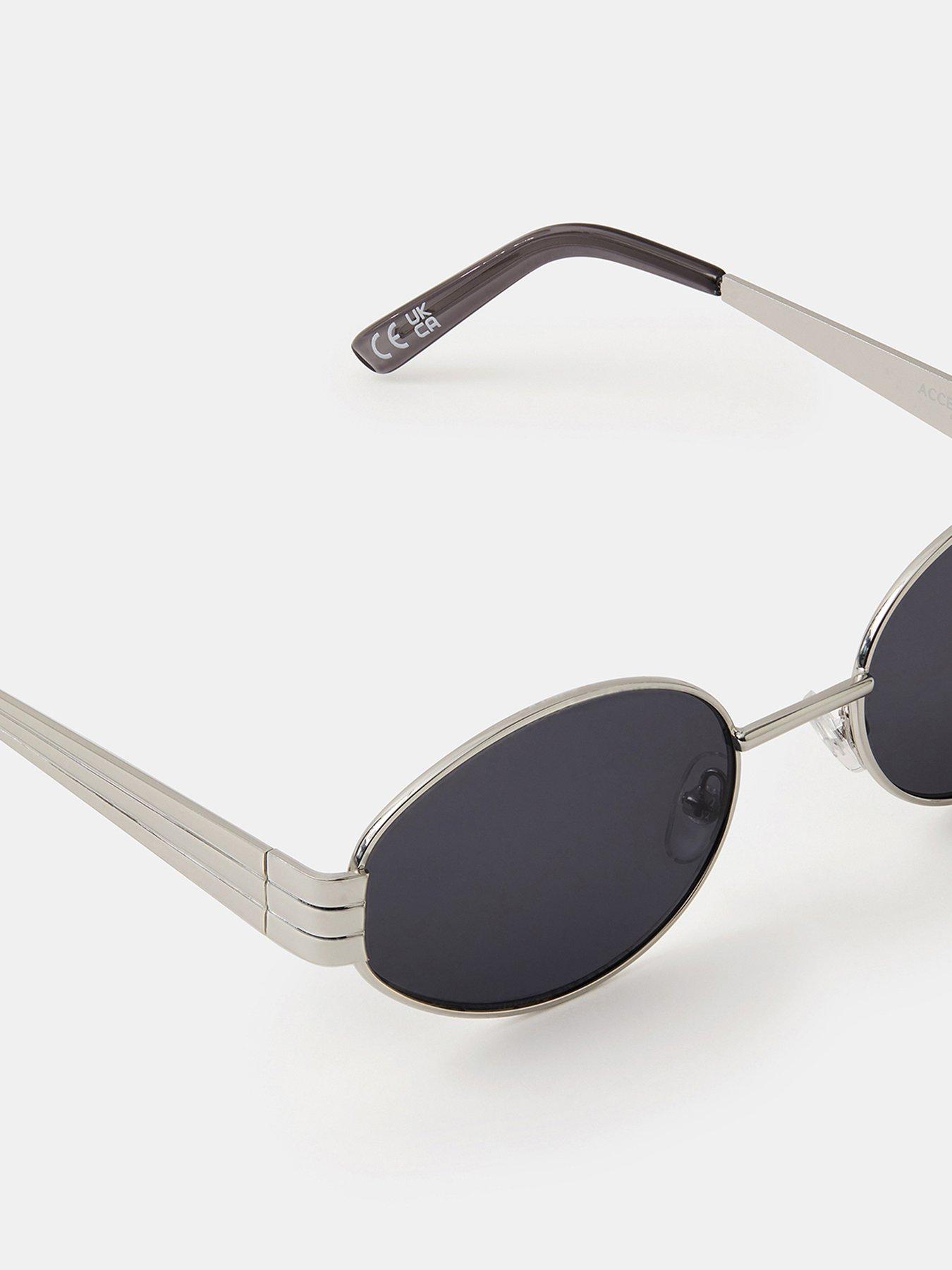 Image 3 of 3 of Accessorize Oval Metal Sunglasses