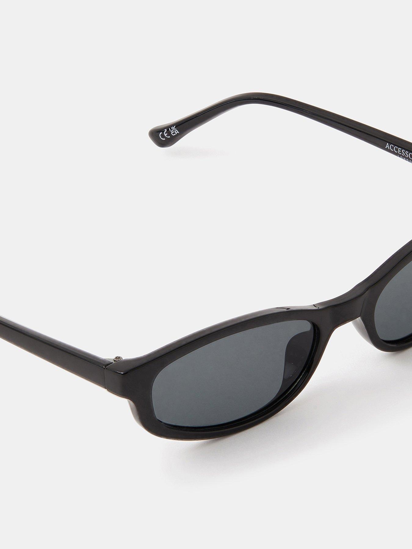  image of accessorize-slim-rectangle-sunglasses