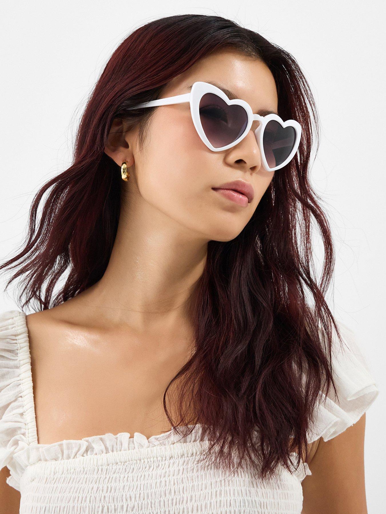  image of accessorize-heart-cat-eye-sunglasses