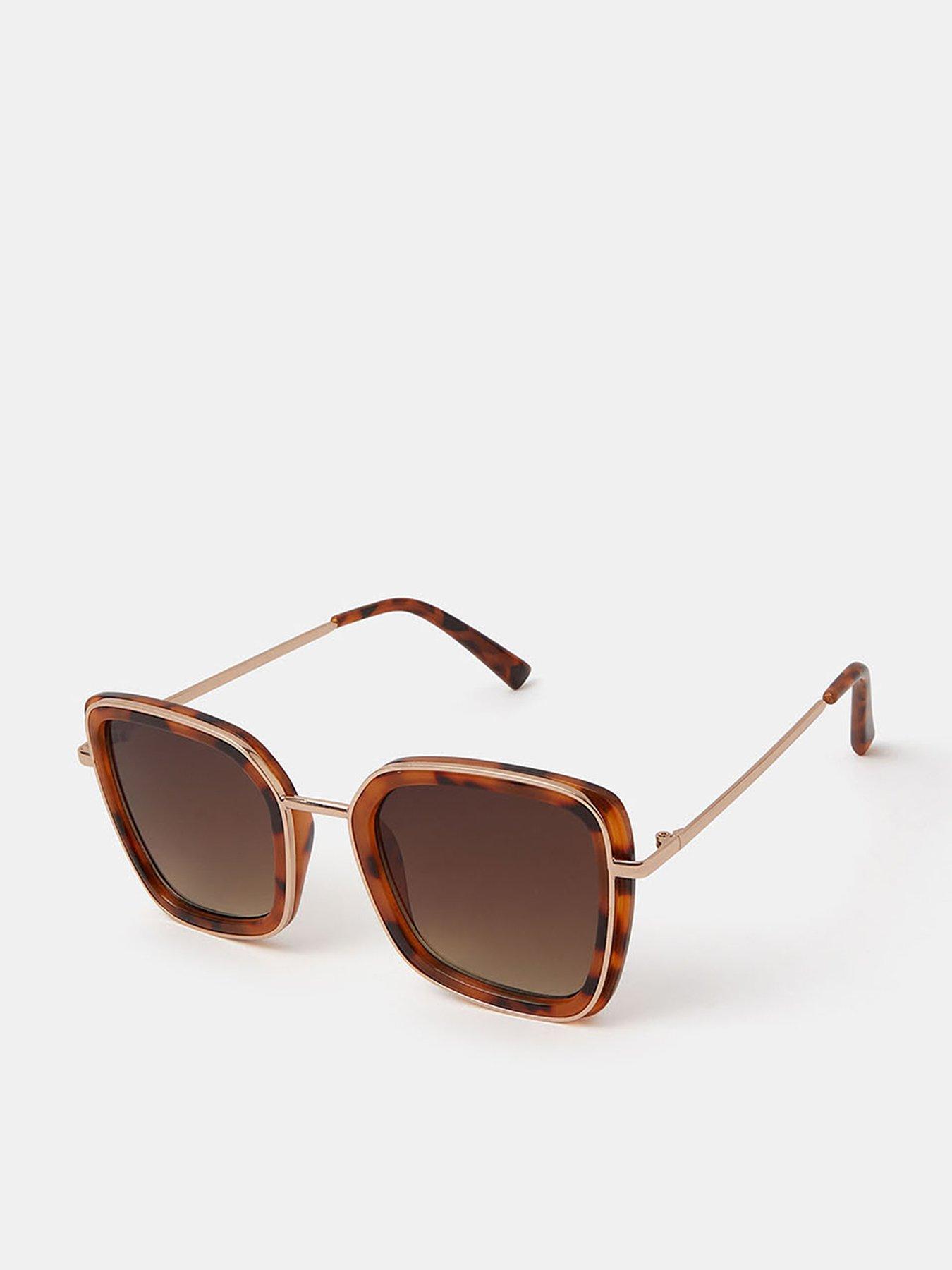  image of accessorize-cat-eye-tort-sunglasses