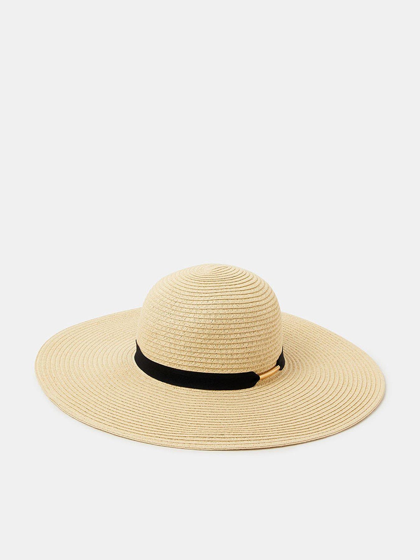  image of accessorize-floppy-hat-cream