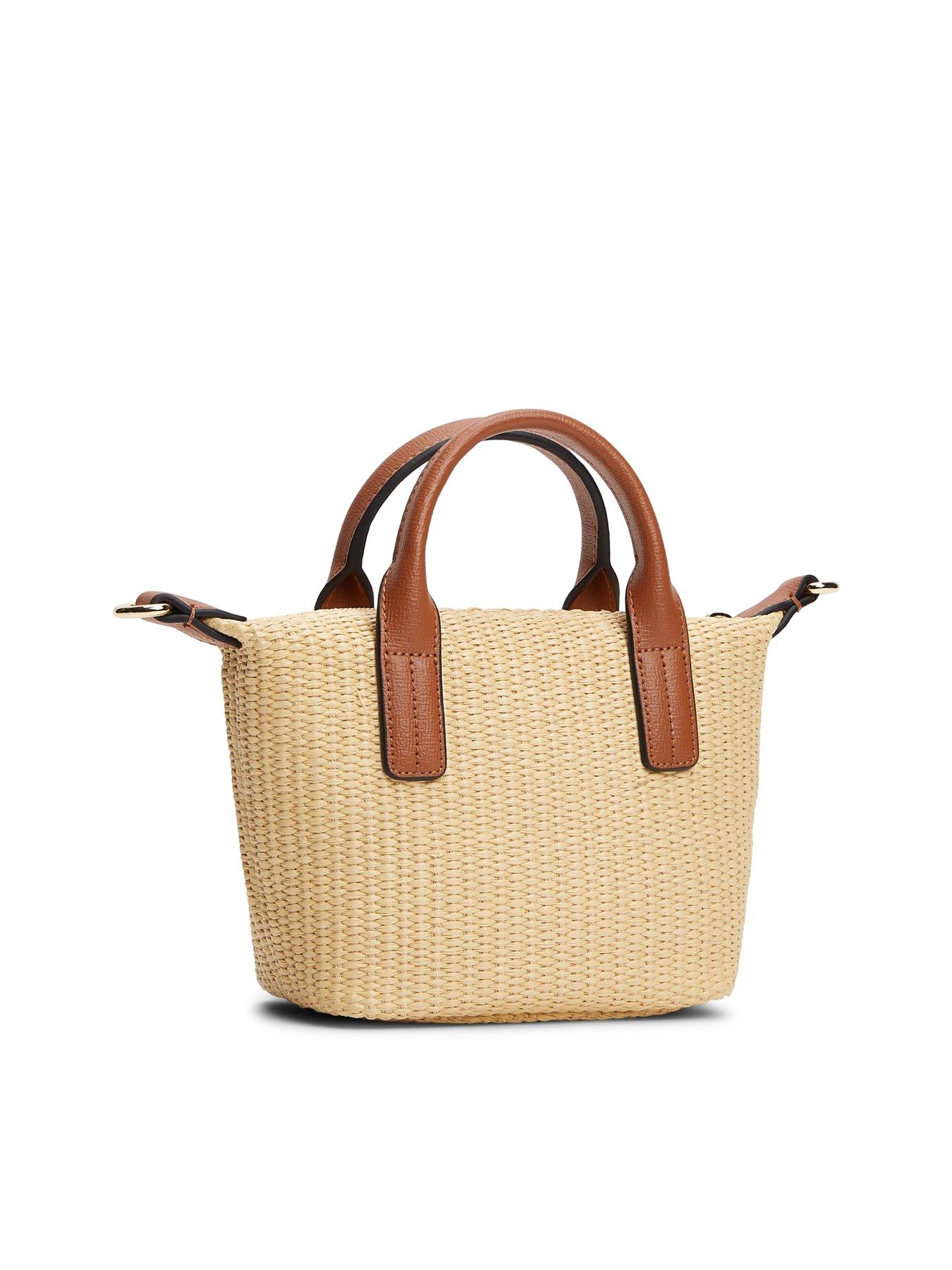 Image 2 of 4 of Tommy Hilfiger Popette Micro Tote Raffia