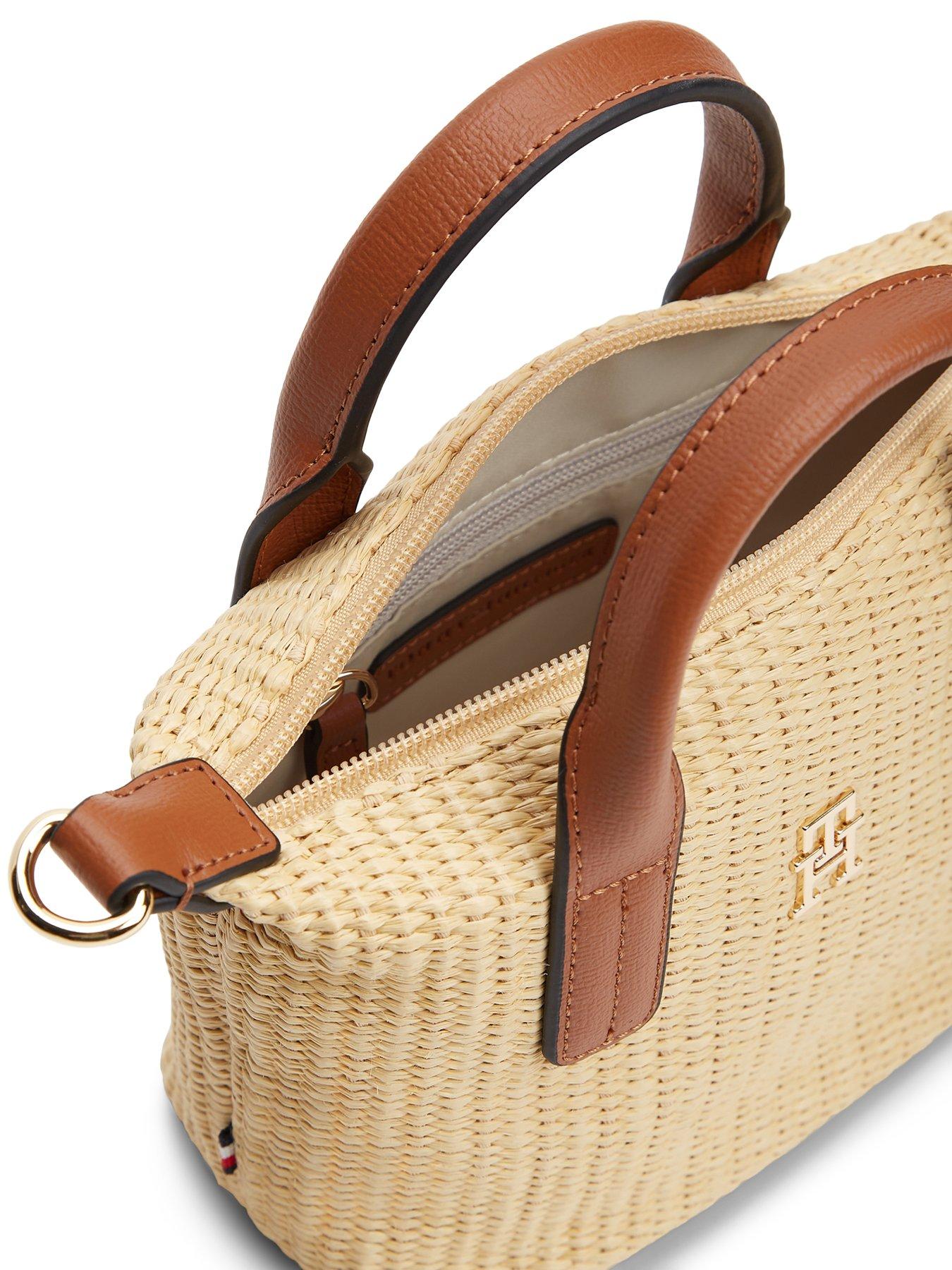 Image 3 of 4 of Tommy Hilfiger Popette Micro Tote Raffia