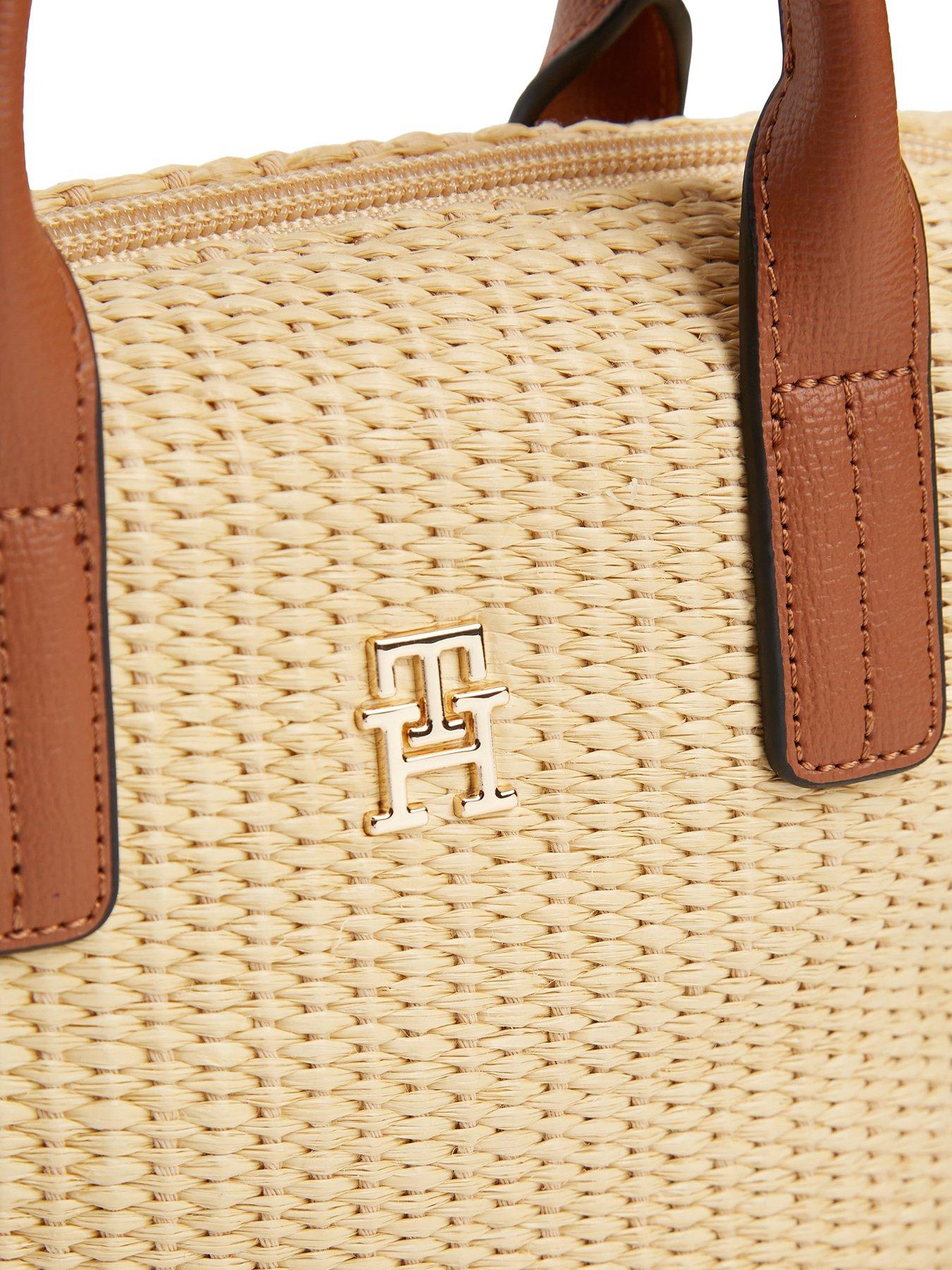 Image 4 of 4 of Tommy Hilfiger Popette Micro Tote Raffia