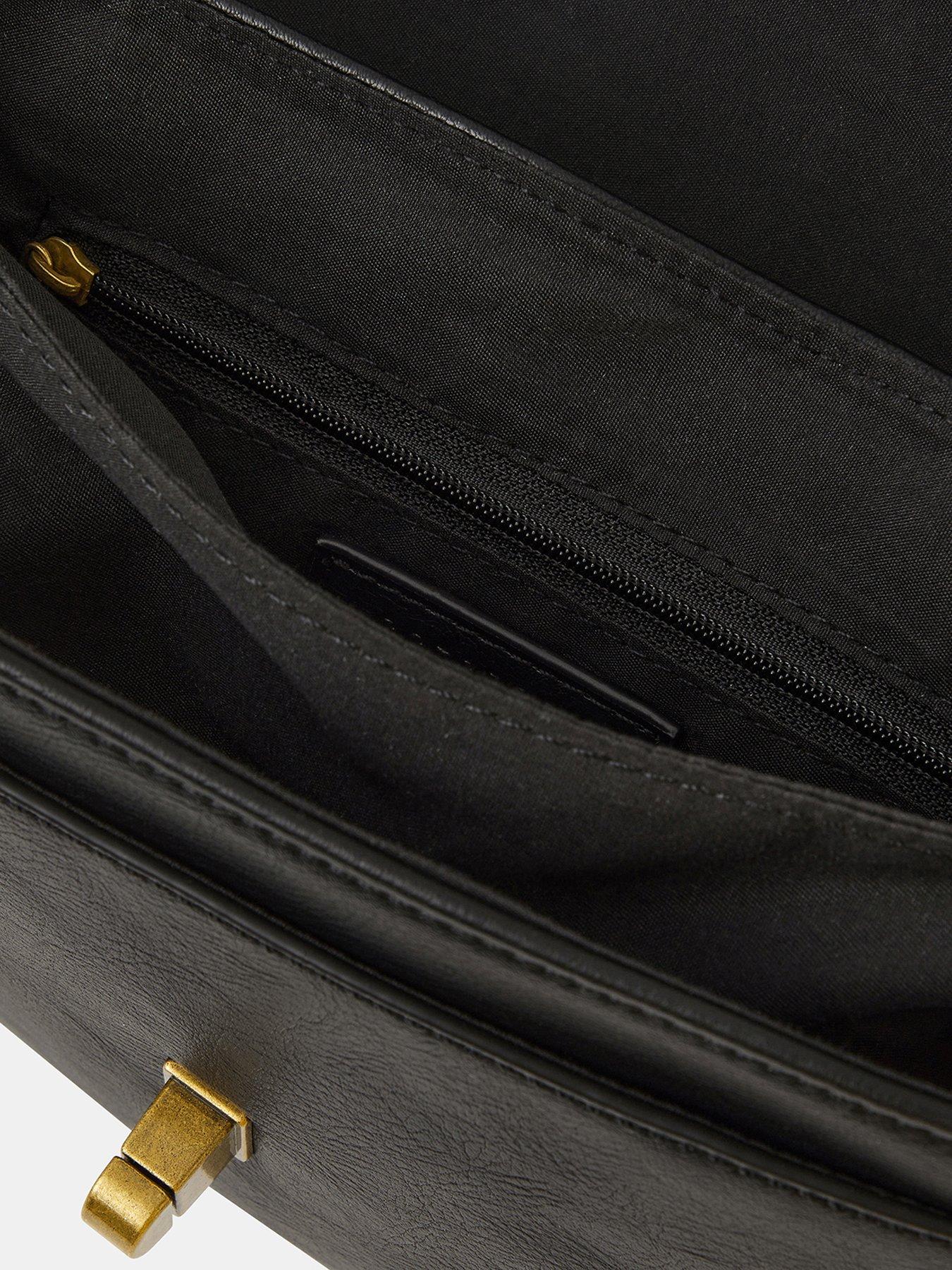  image of accessorize-padlock-satchel-crossbody-bag