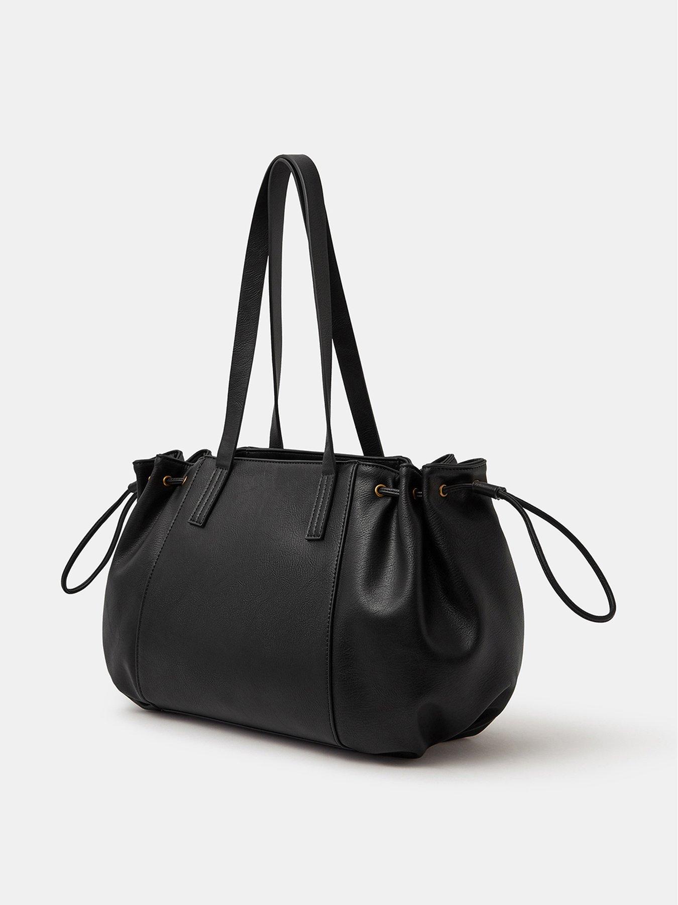 Image 2 of 4 of Accessorize Padlock Ruched Shoulder Bag
