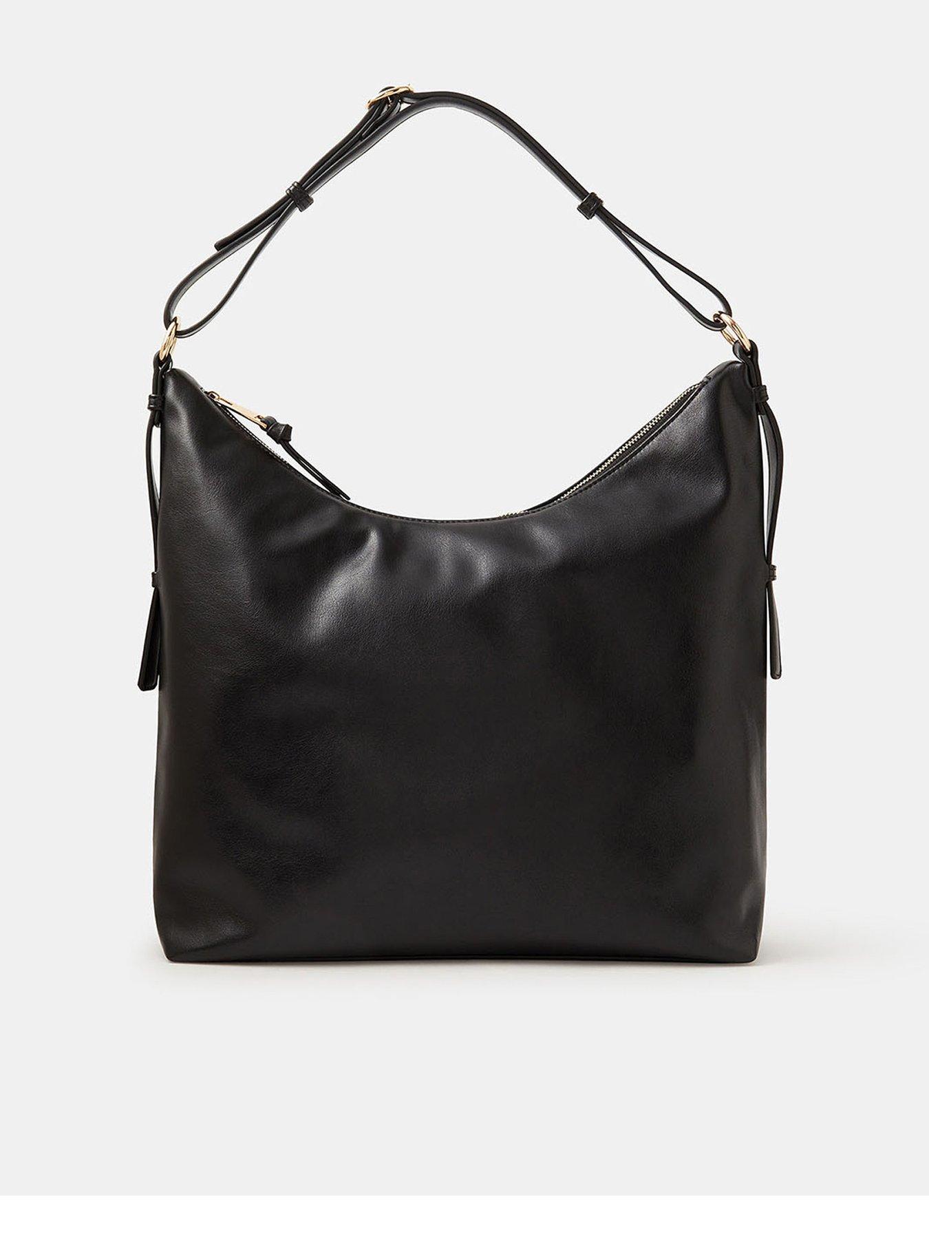 front image of accessorize-slouchy-buckle-strap-shoulder-bag