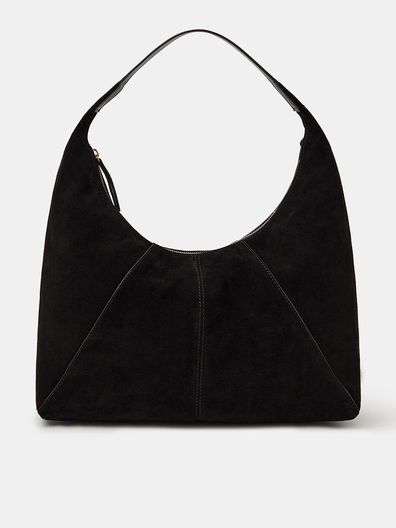  image of accessorize-suede-shoulder-bag