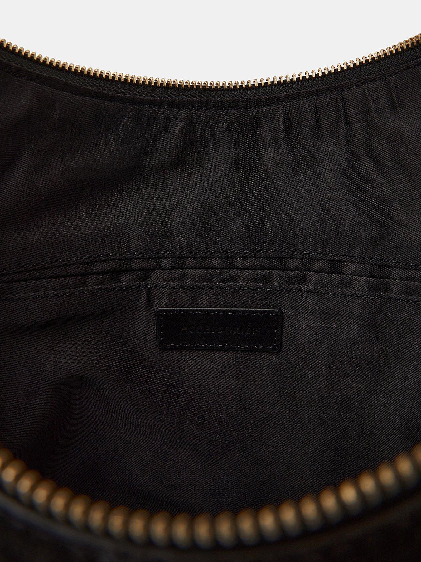  image of accessorize-suede-shoulder-bag