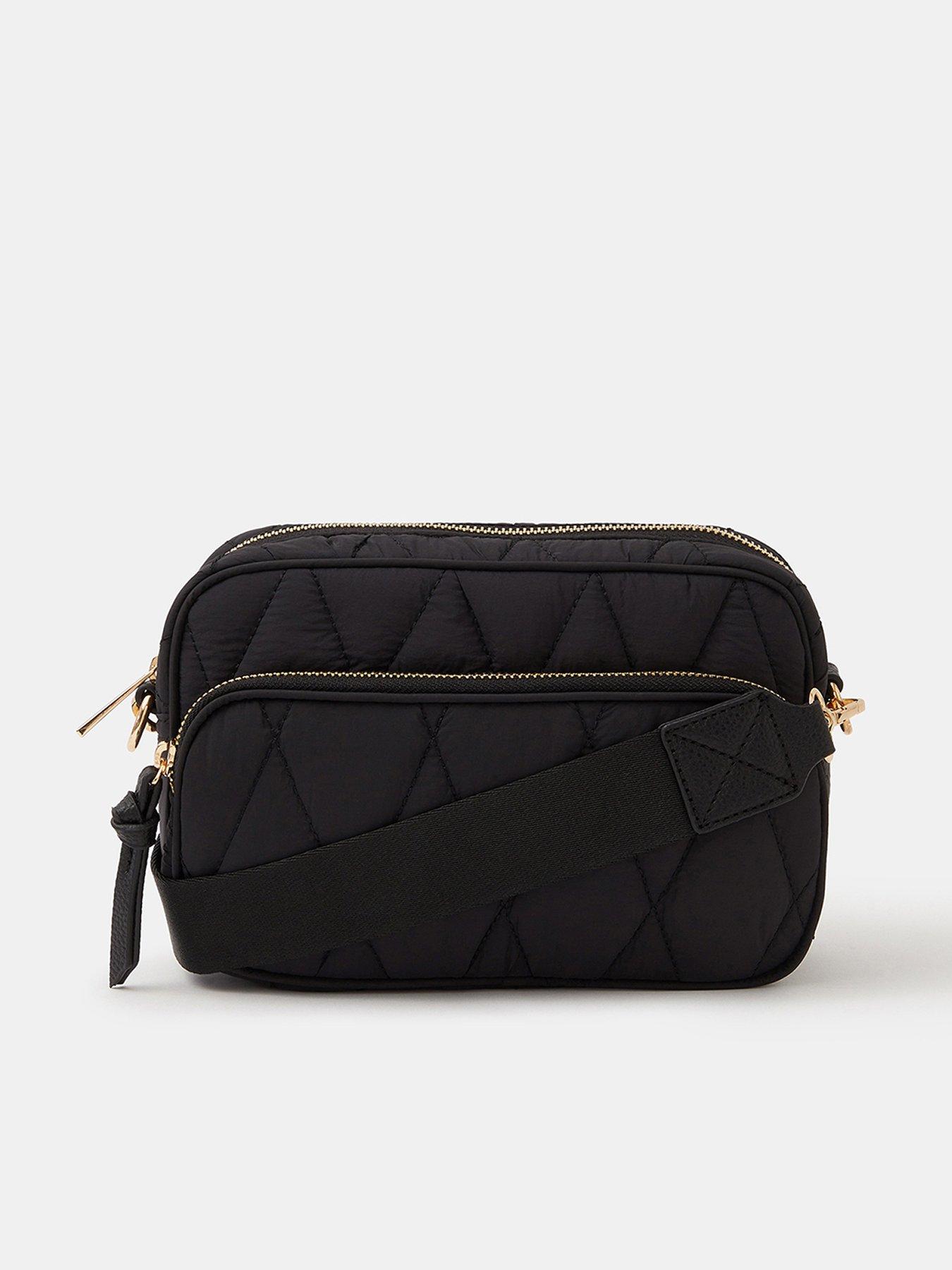 front image of accessorize-quilted-nylon-crossbody-bag