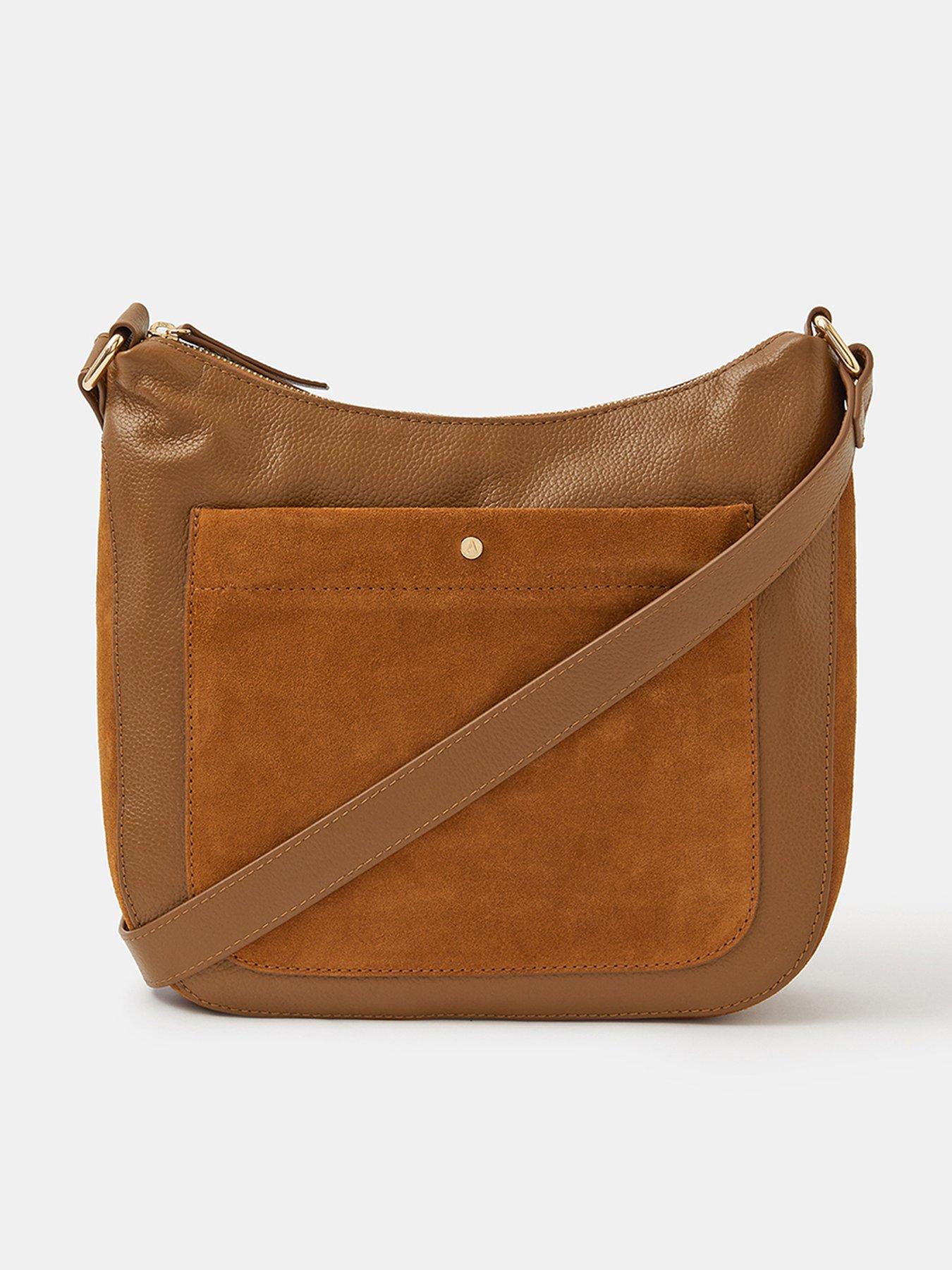  image of accessorize-leather-messenger-cross-body-bag