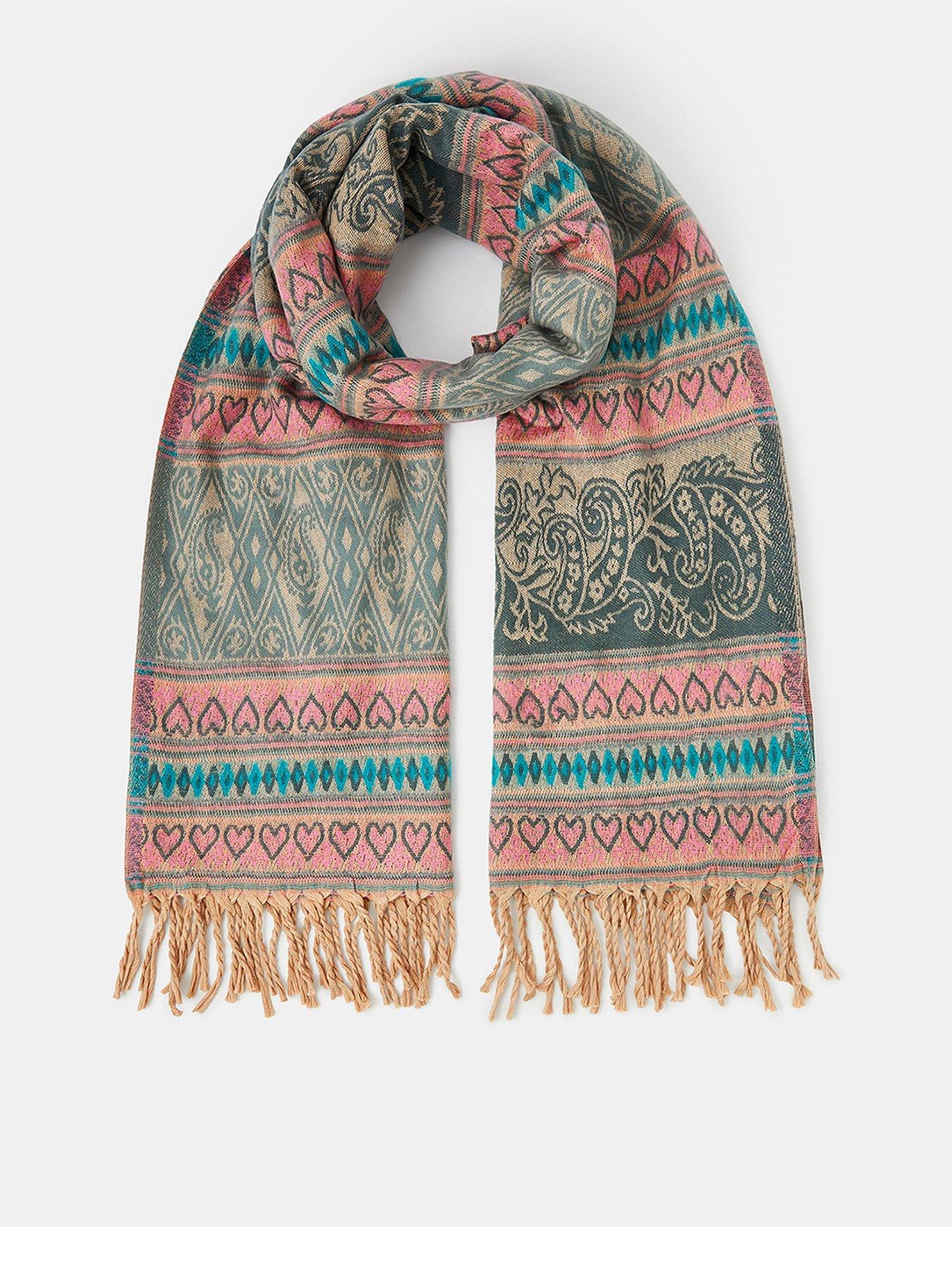 Image 1 of 3 of Accessorize Meeka Paisley Blanket Scarf