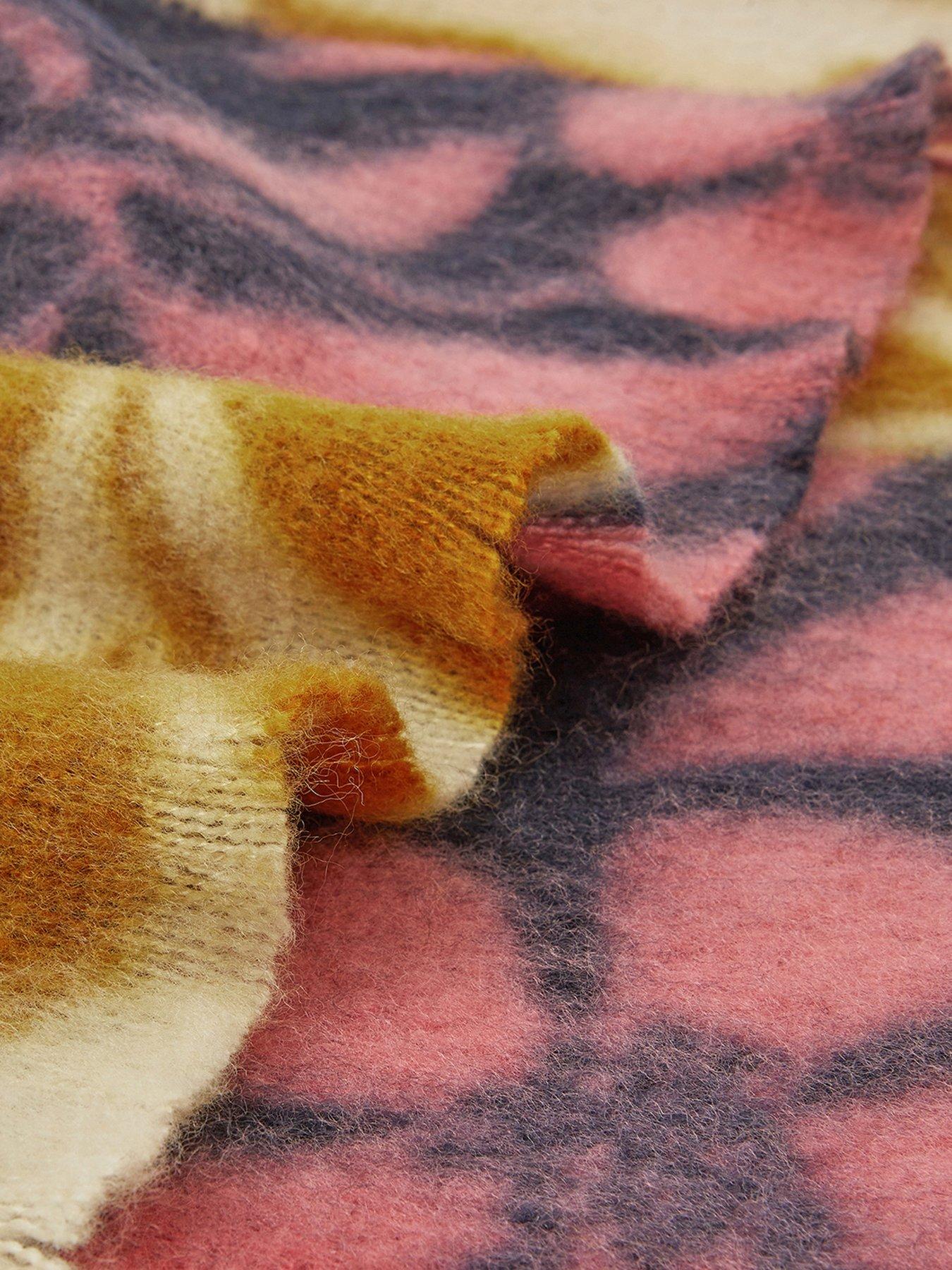 Image 3 of 3 of Accessorize Floral Knitted Blanket Scarf