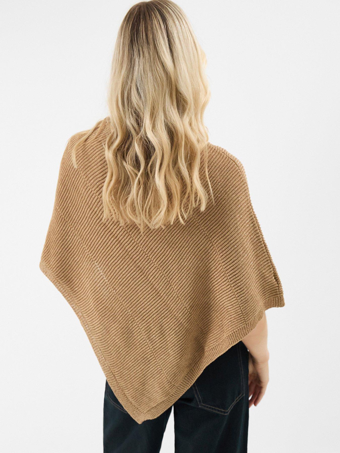  image of accessorize-sparkle-knit-poncho