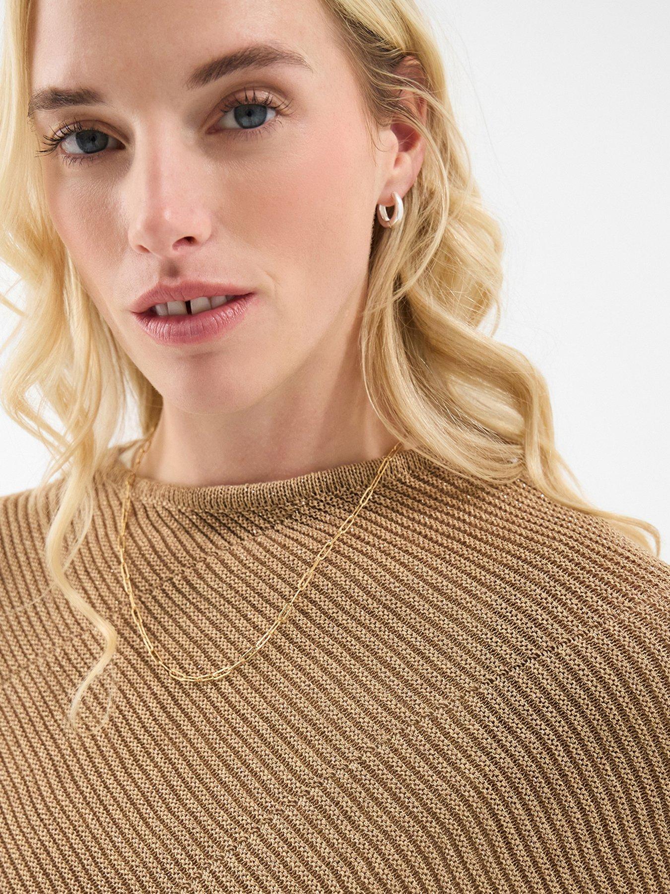  image of accessorize-sparkle-knit-poncho