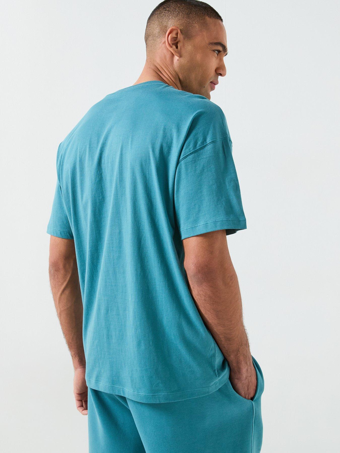 Image 2 of 5 of New Balance Mens Linear Graphic T-Shirt - Blue