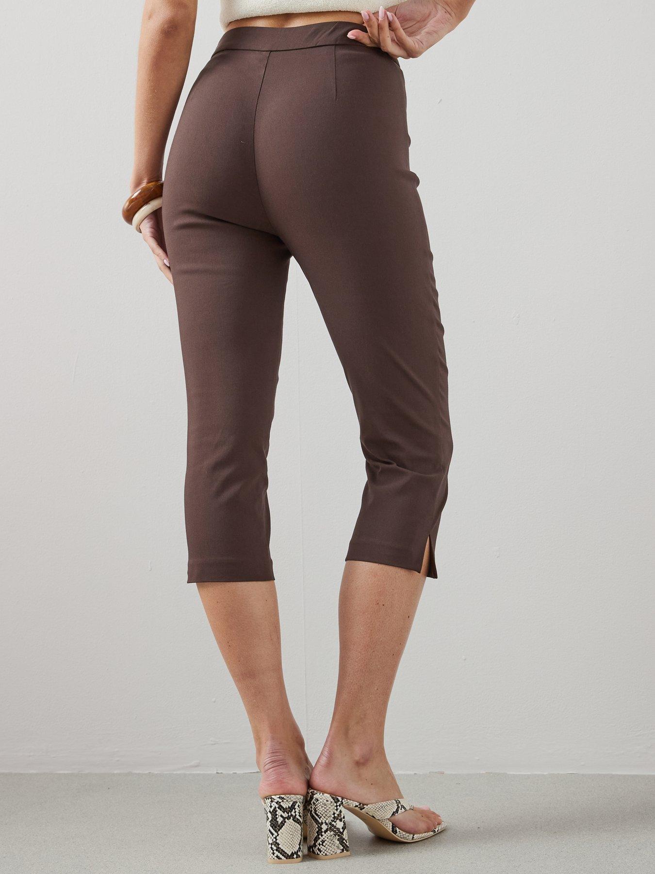 Image 2 of 6 of The Very Collection Capri Trouser - Brown