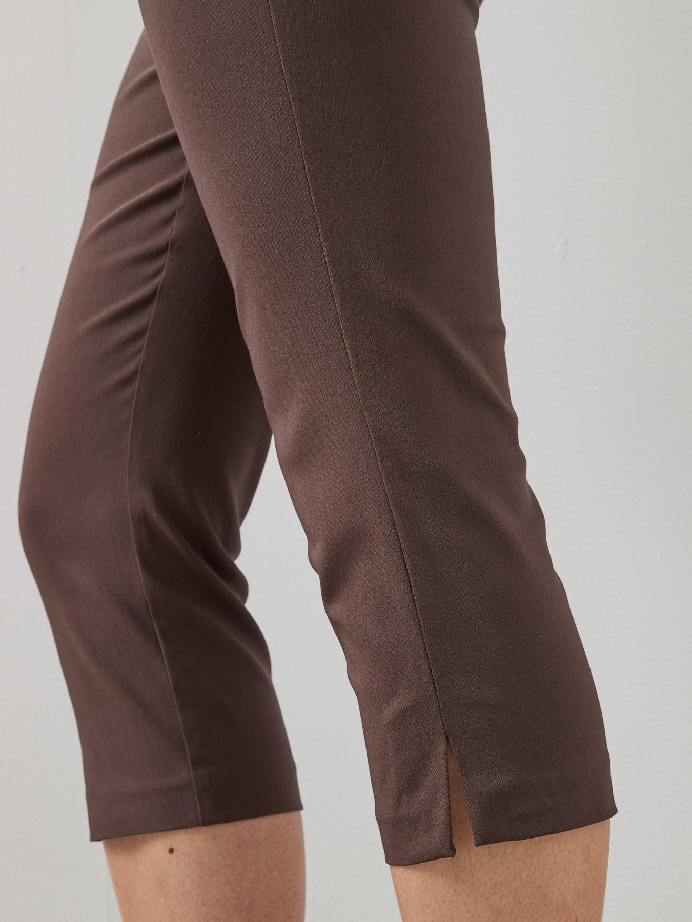 Image 6 of 6 of The Very Collection Capri Trouser - Brown