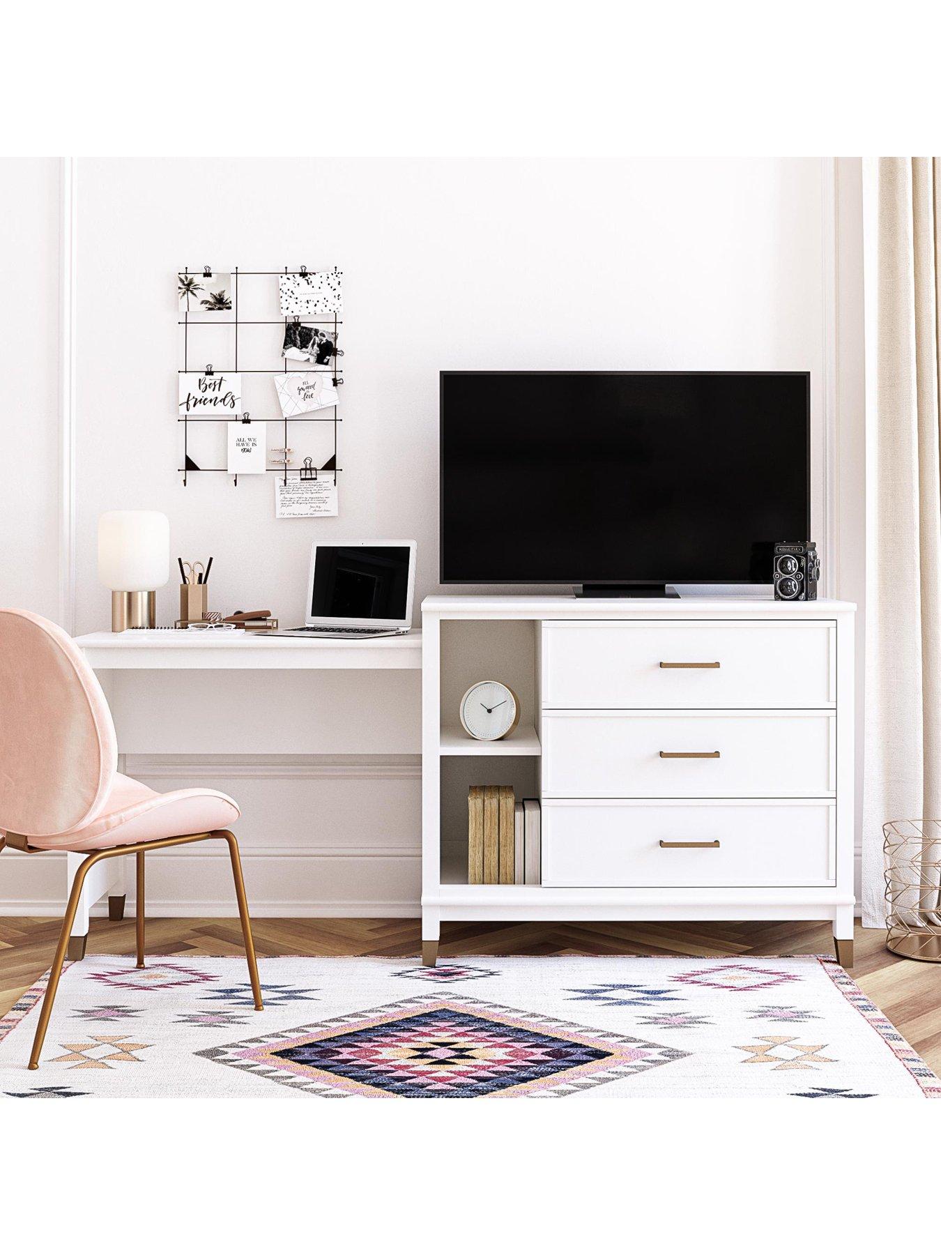 image of cosmoliving-by-cosmopolitan-westerleigh-3-in-1-dresser-desk