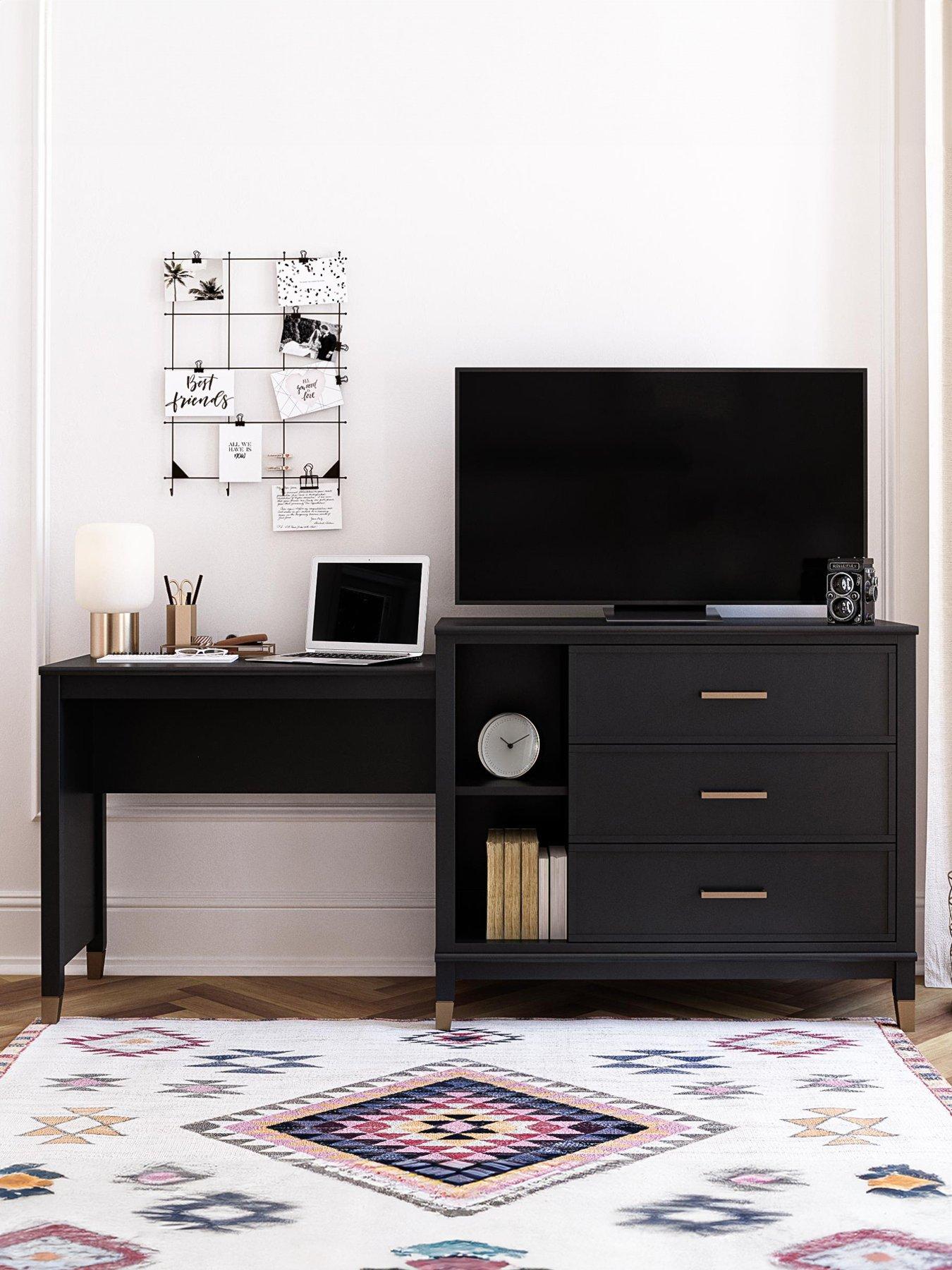  image of cosmoliving-by-cosmopolitan-westerleigh-3-in-1-dresser-desk